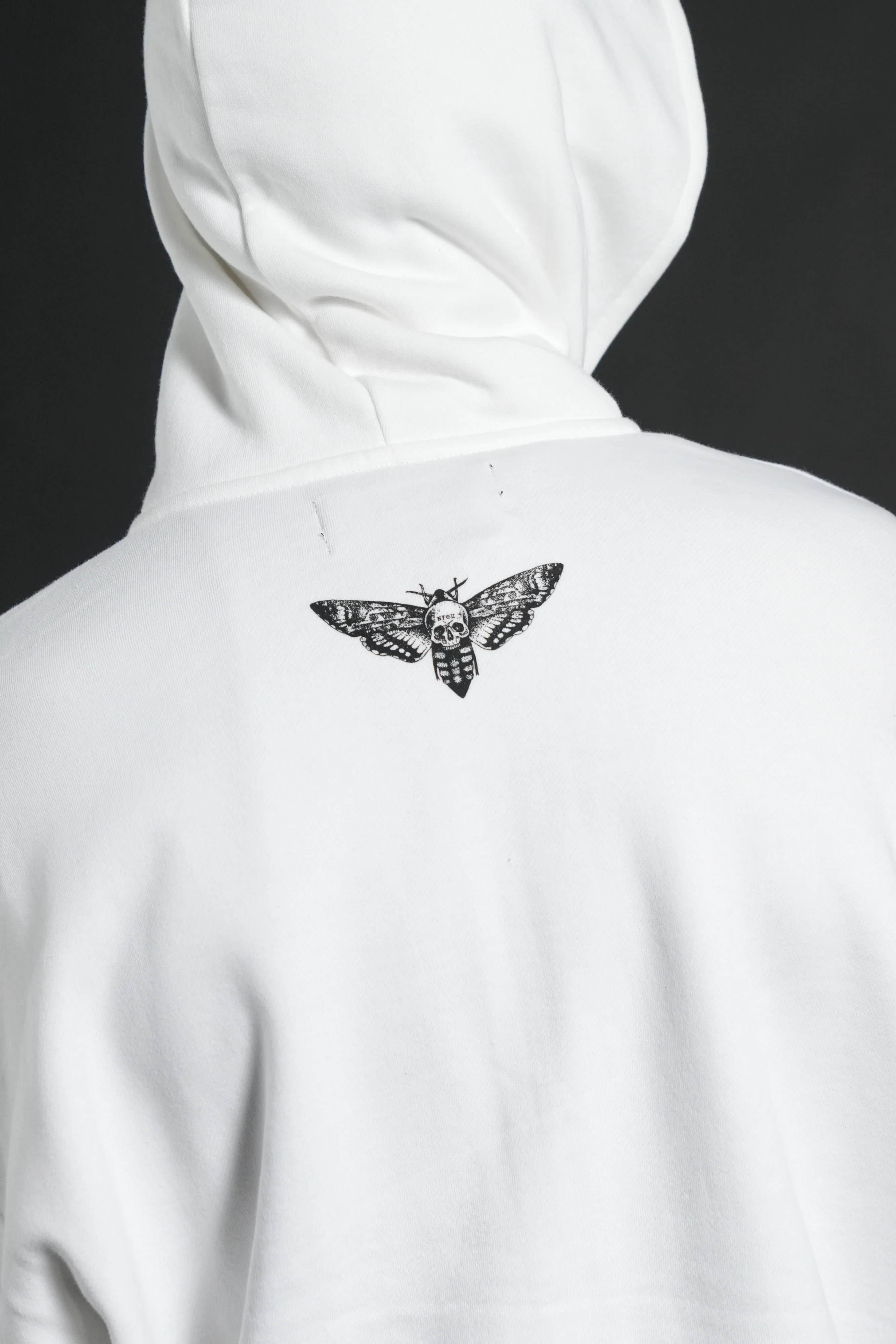 Race Inferno Vex Double Zip Hoodie in Cream - Image 9