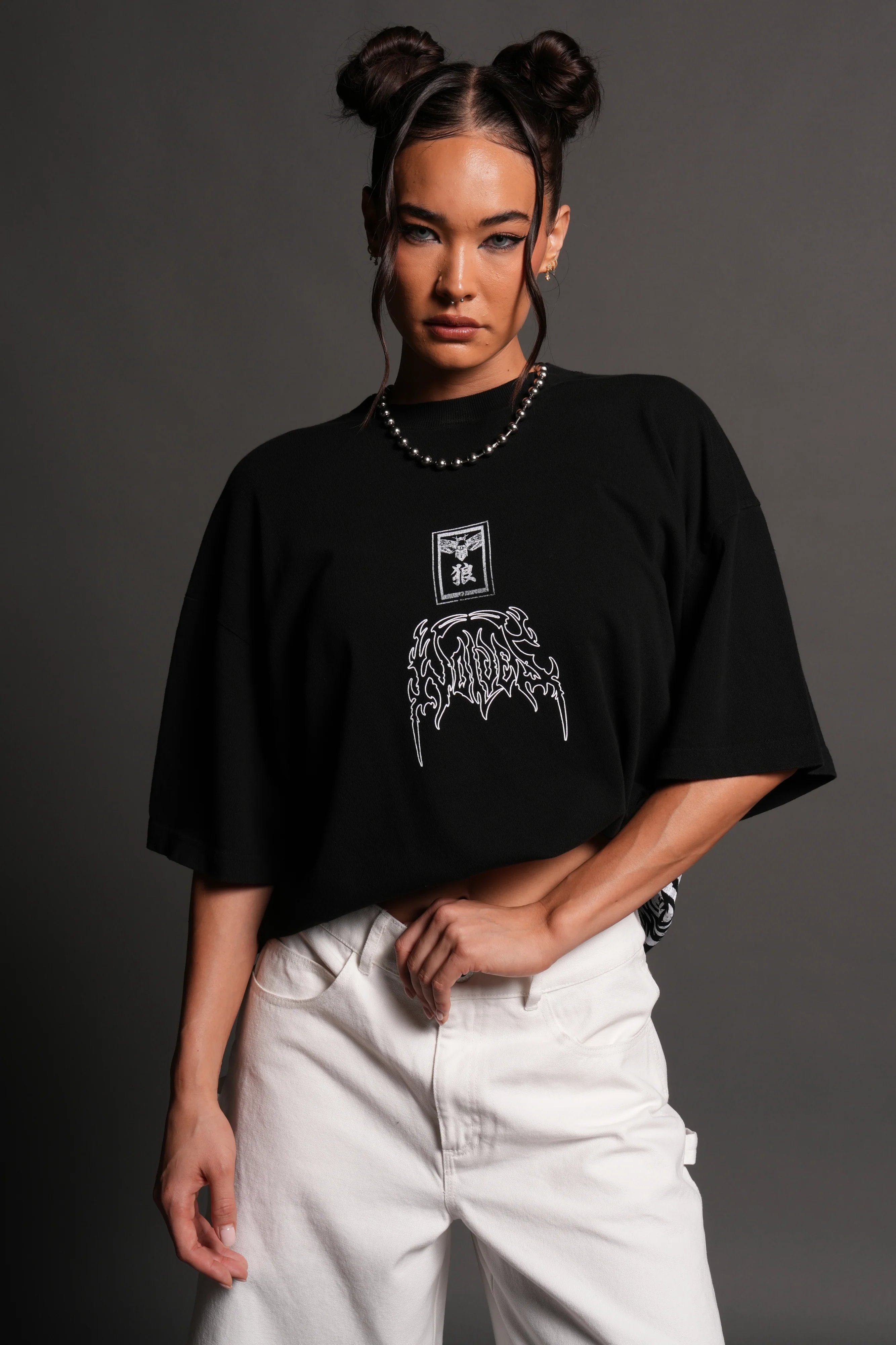 Rasengan Premium Oversized Tee in Black - Image 2