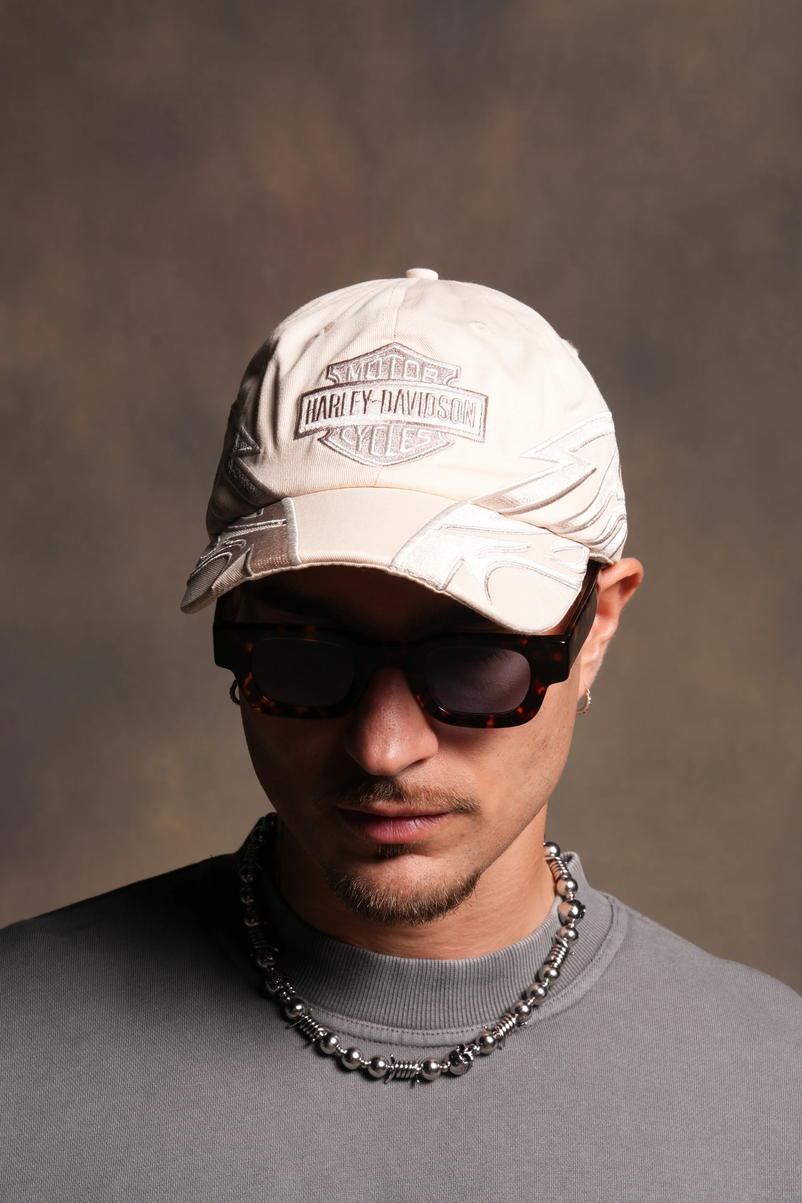 Real Recognize Real Dad Hat (V2) in Cream/Taupe - Image 2