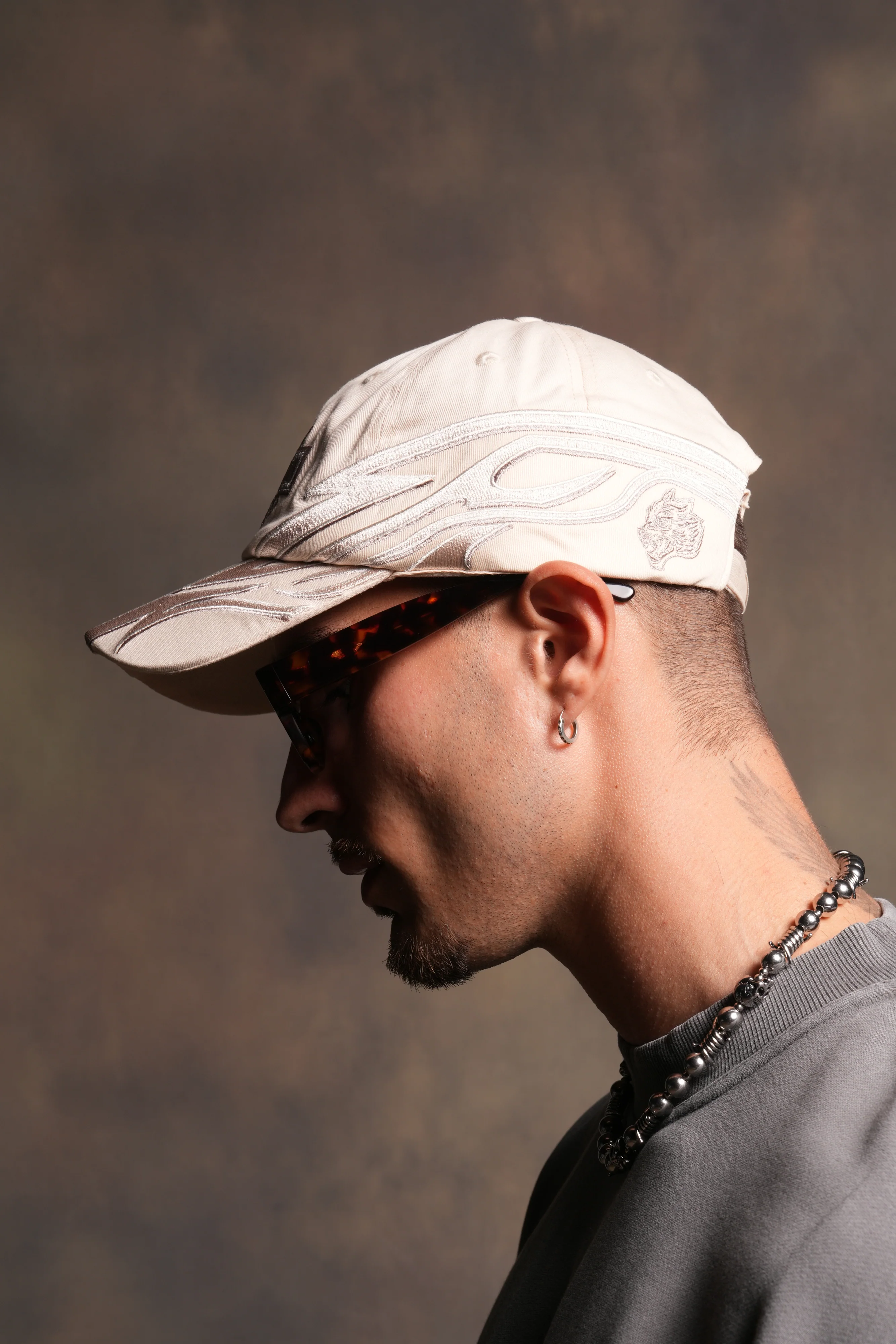 Real Recognize Real Dad Hat (V2) in Cream/Taupe - Image 4