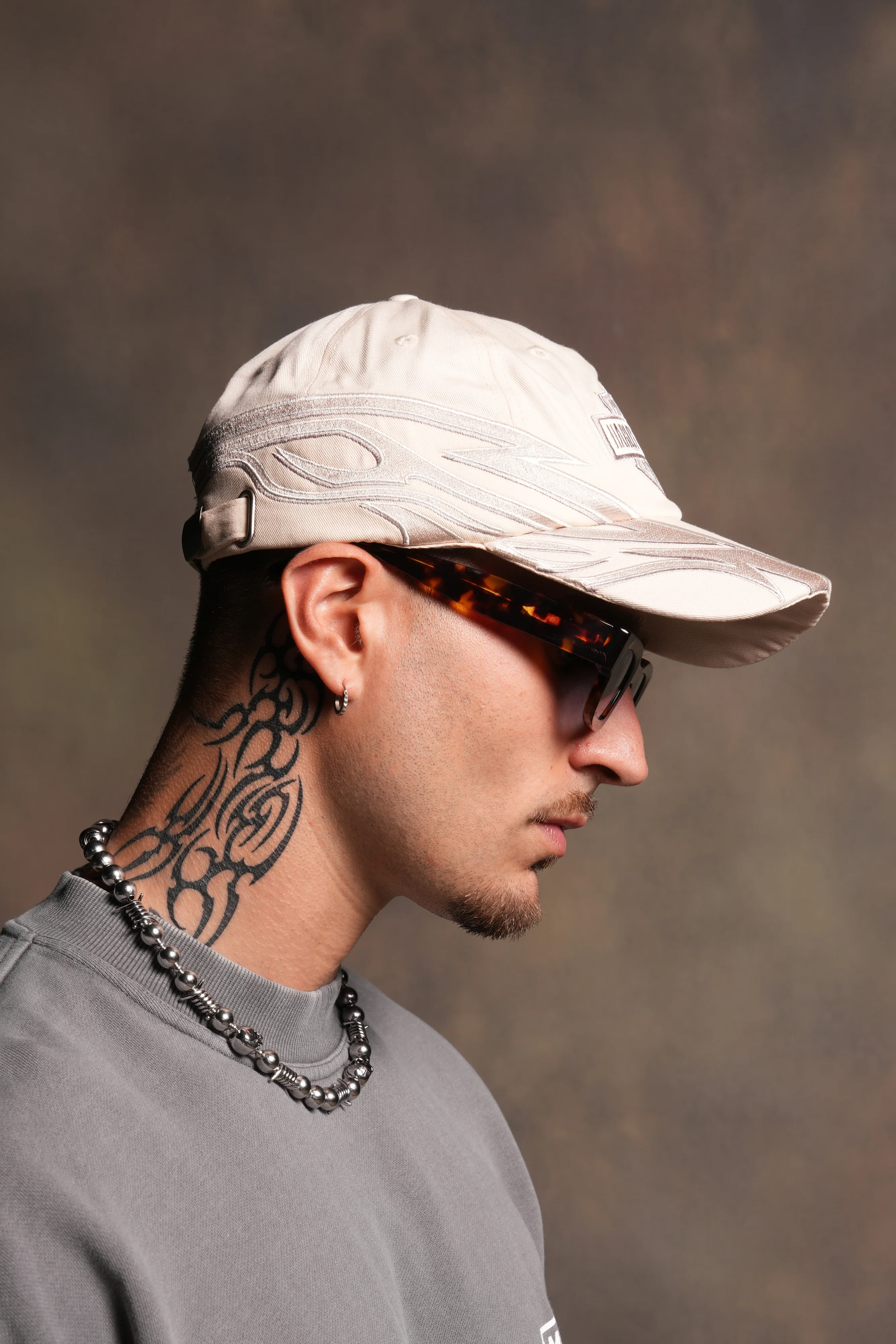Real Recognize Real Dad Hat (V2) in Cream/Taupe - Image 5