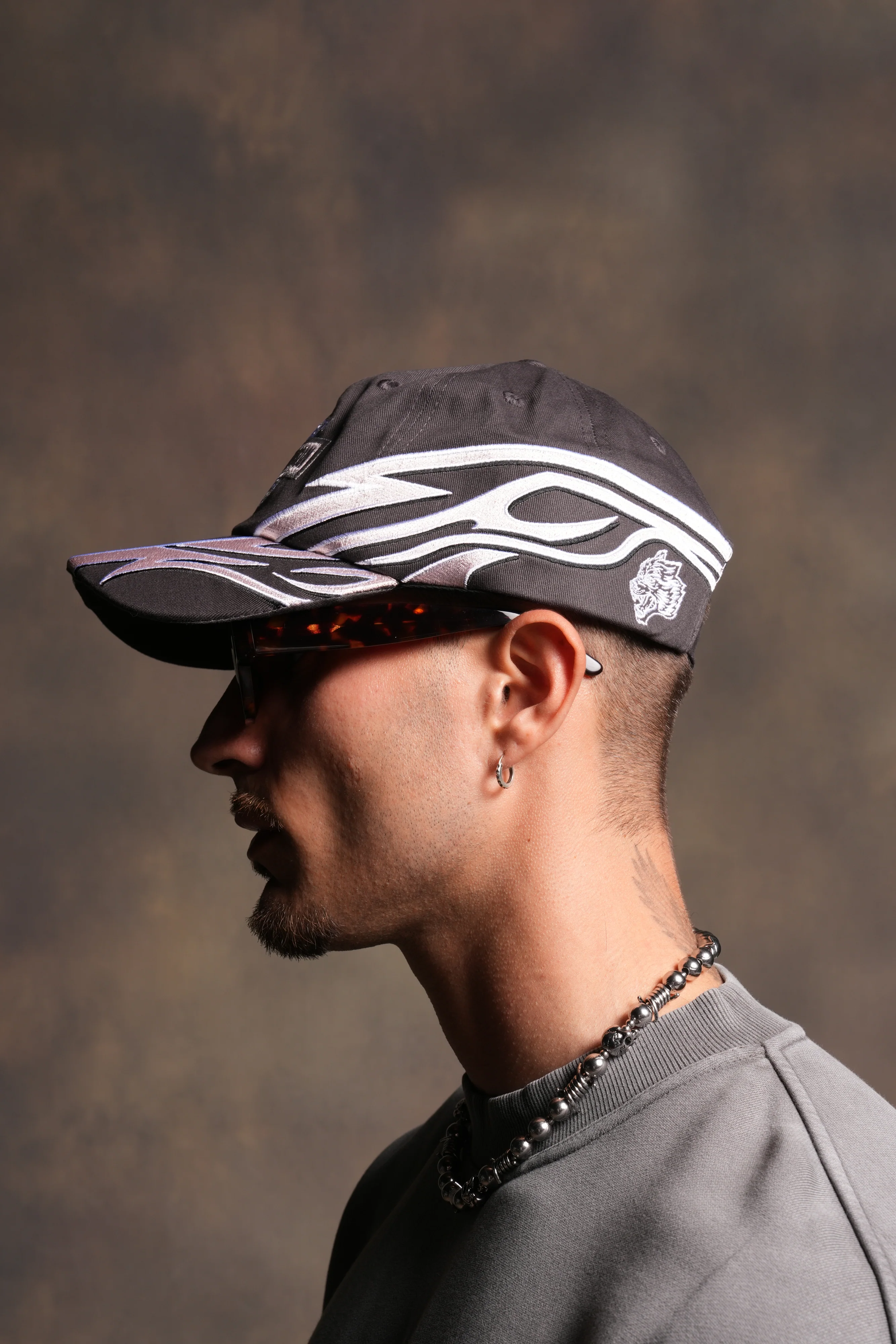 Real Recognize Real Dad Hat (V2) in Wolf Gray/Light Mauve - Image 7