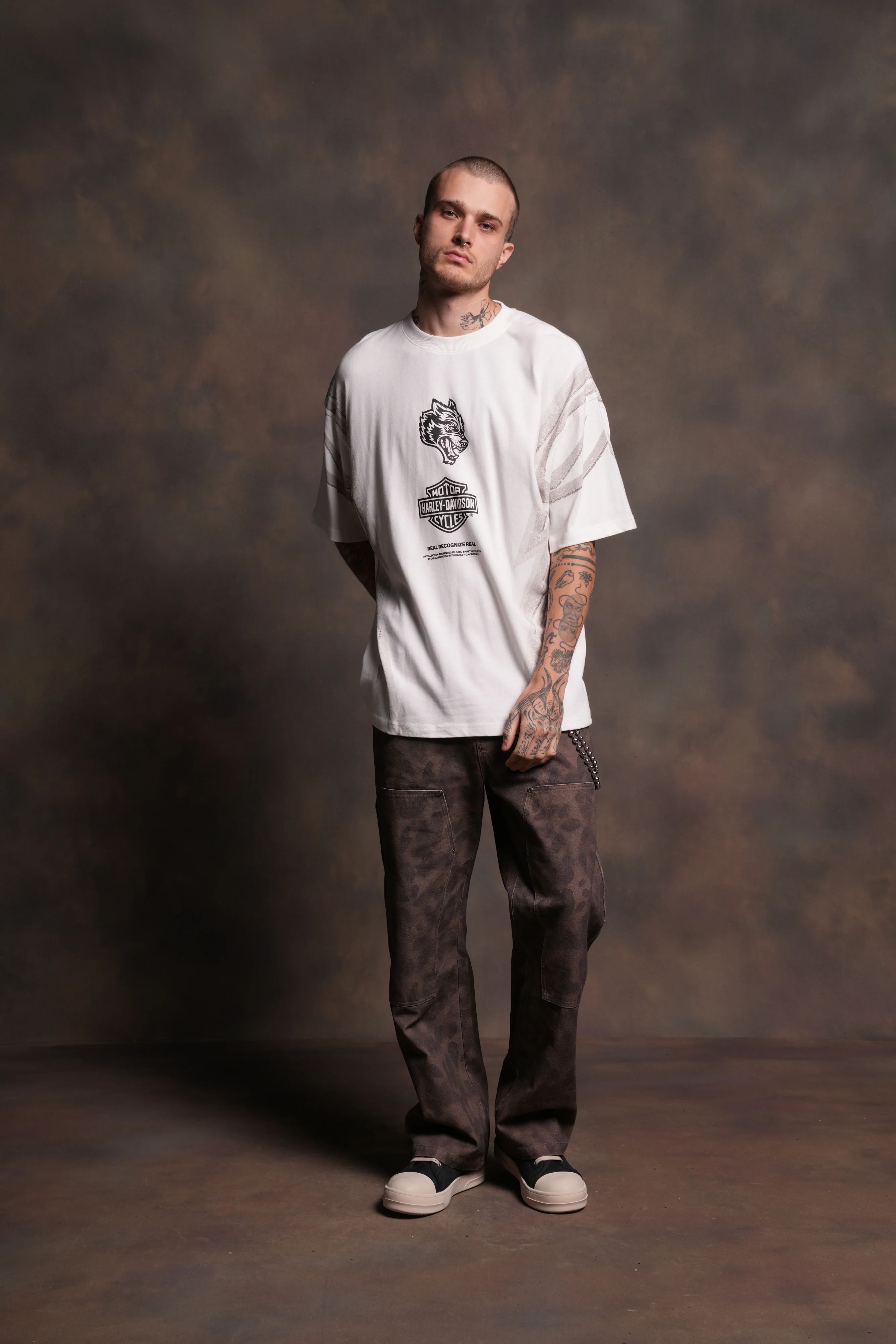 Real Recognize Real Unisex Premium Oversized Tee in Cream - Image 5