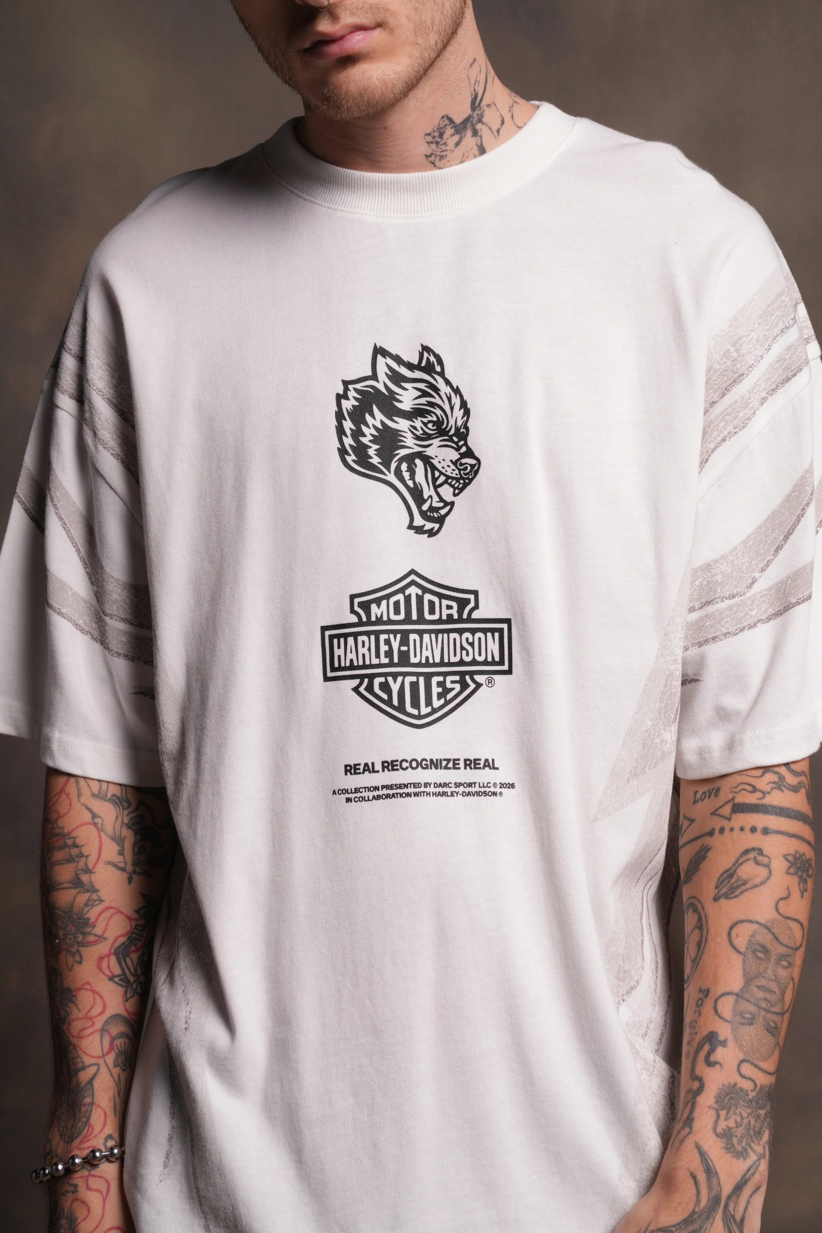 Real Recognize Real Unisex Premium Oversized Tee in Cream - Image 7