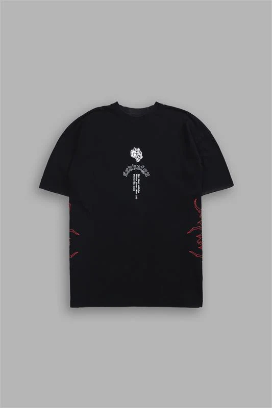 Reaper Tour Premium Oversized Tee in Black - Image 3