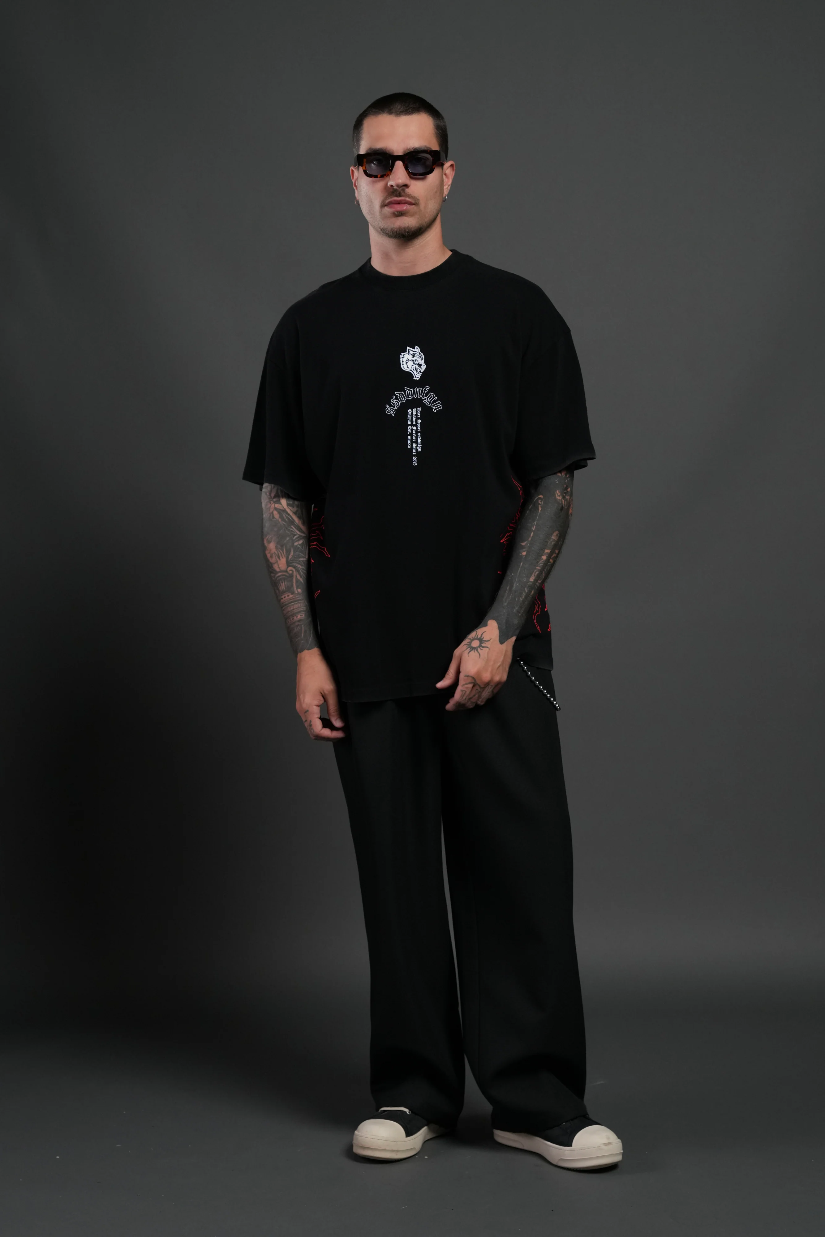 Reaper Tour Premium Oversized Tee in Black - Image 5