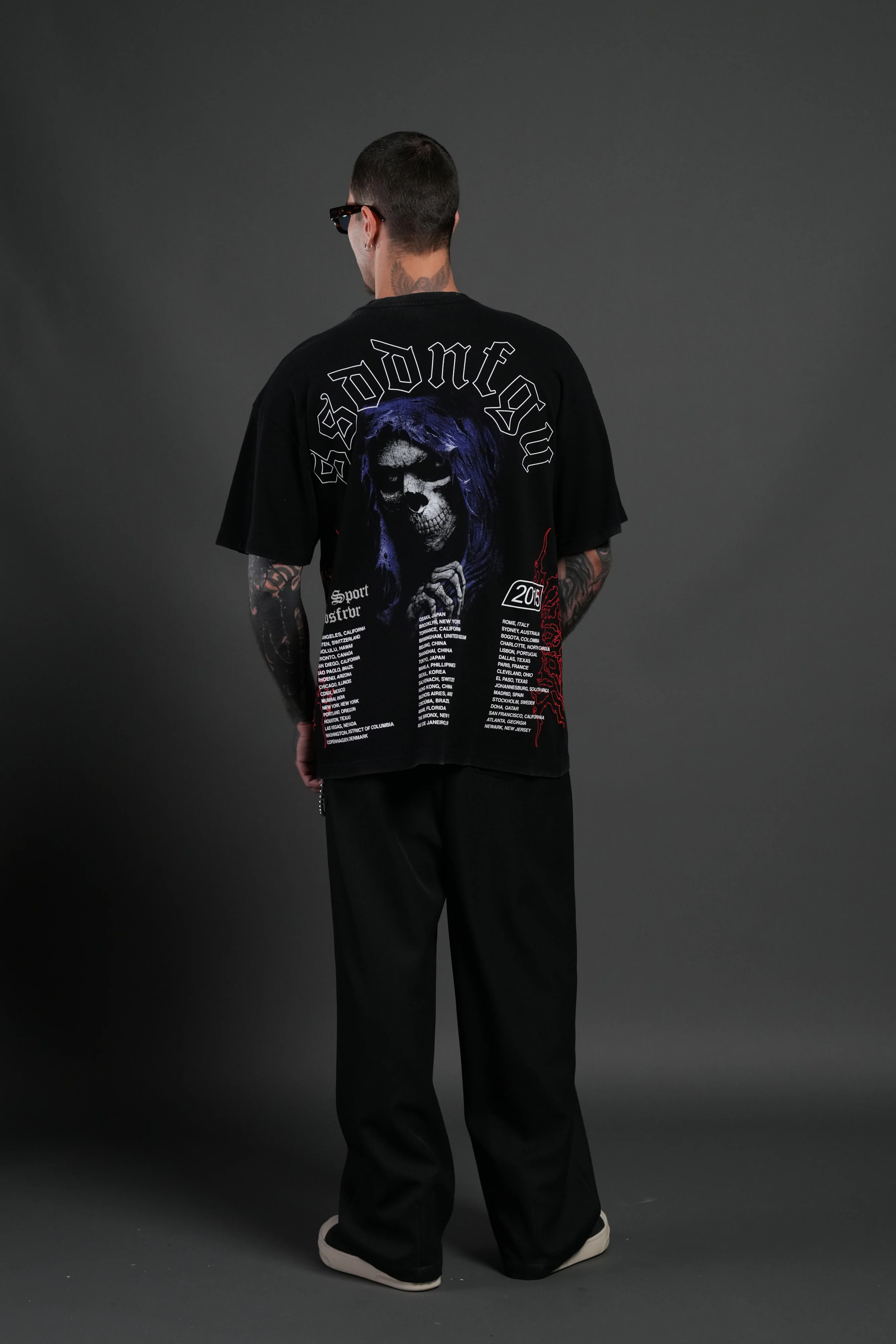 Reaper Tour Premium Oversized Tee in Black - Image 6
