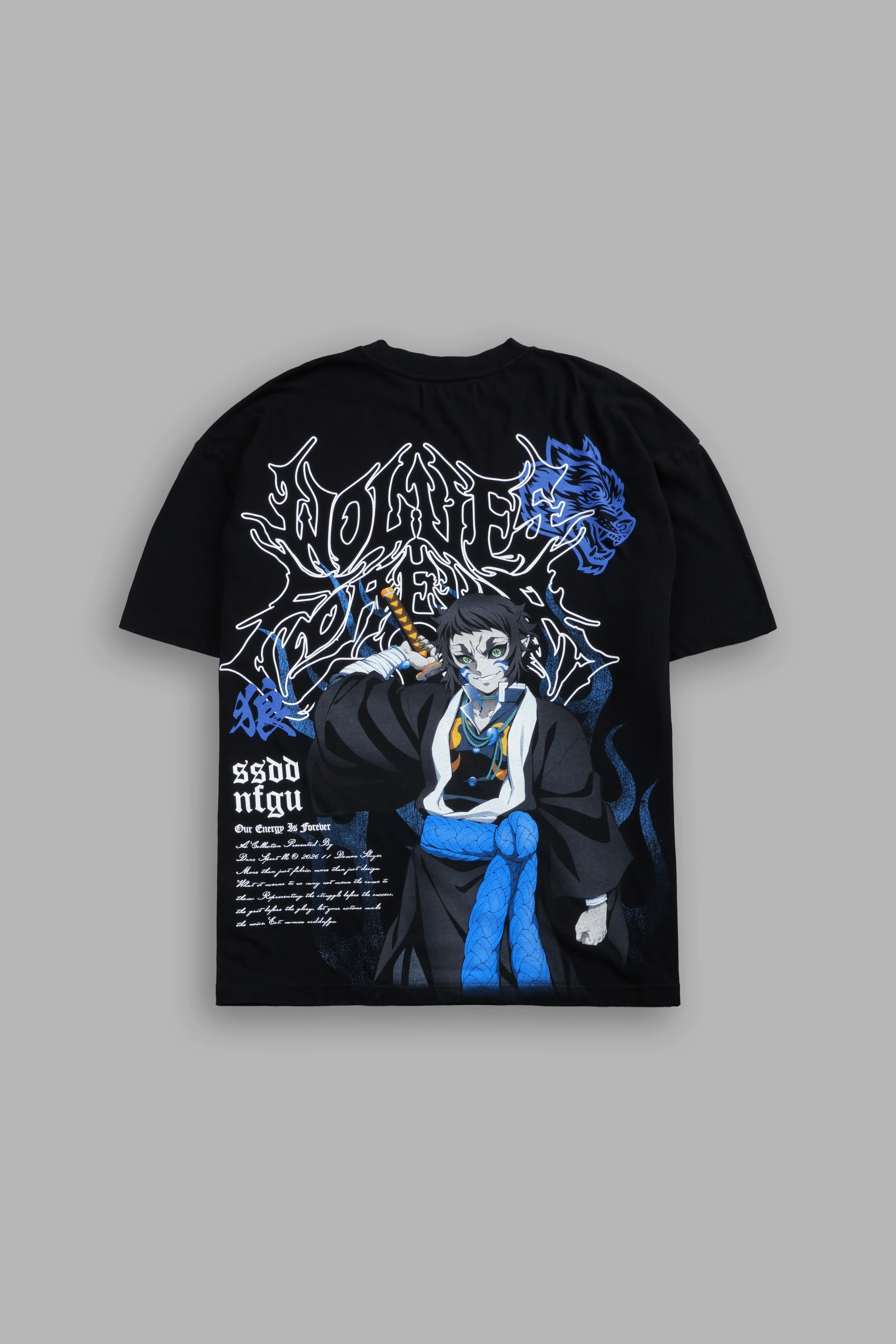 Relentless Premium Oversized Tee in Black