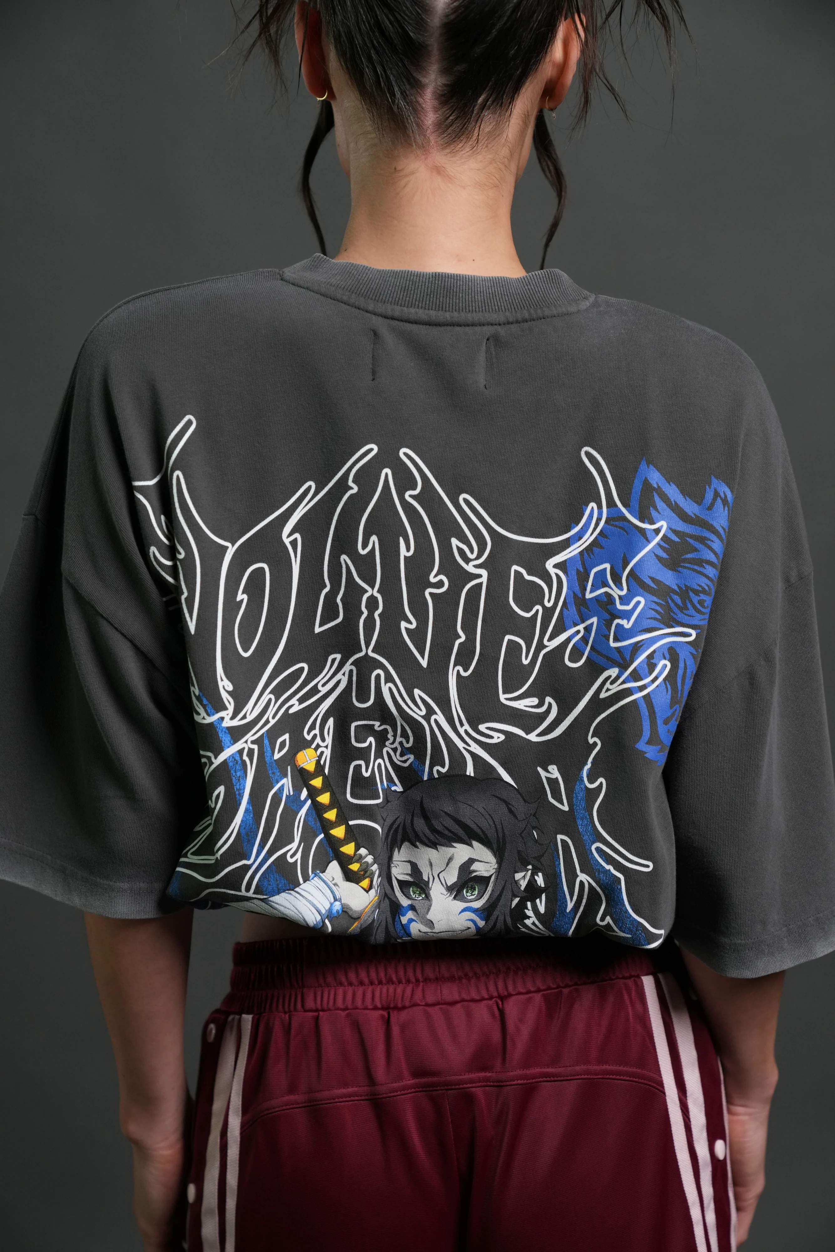 Relentless Premium Oversized Tee in Wolf Gray - Image 14