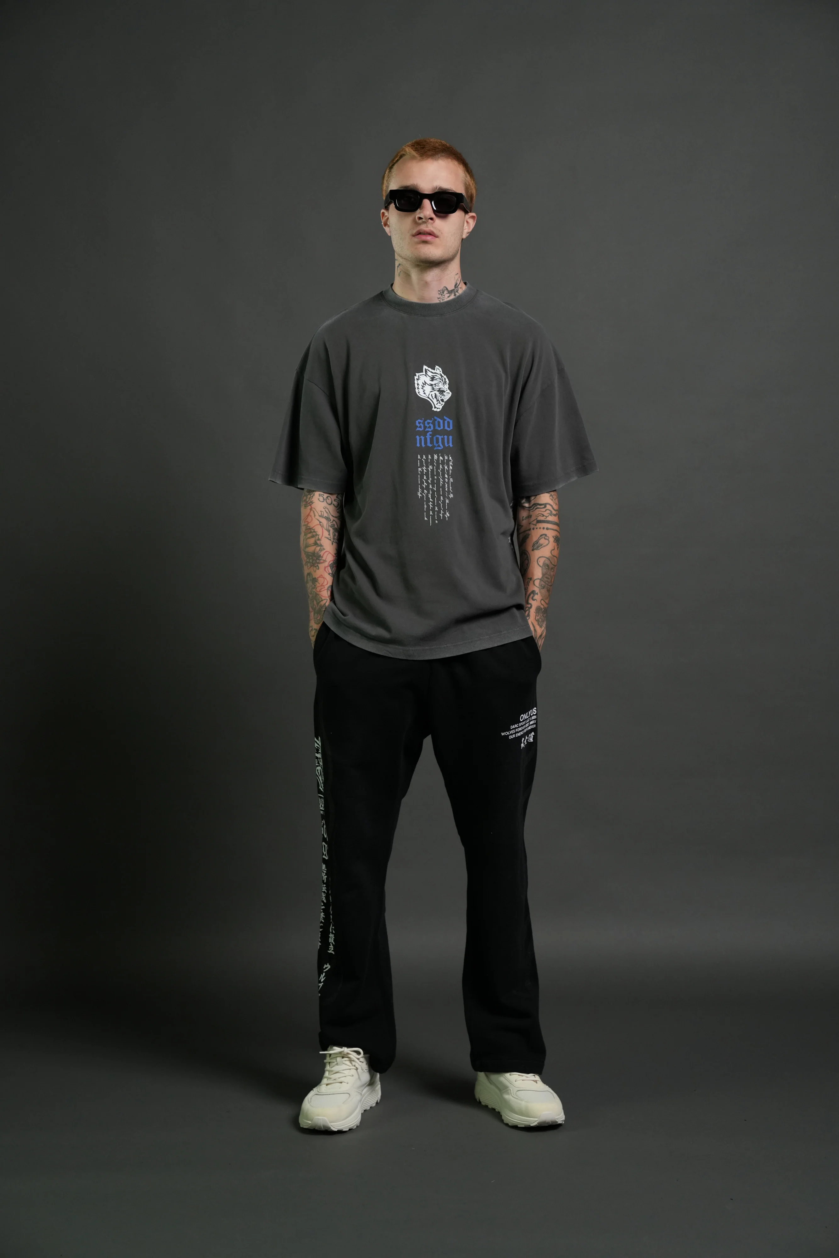 Relentless Premium Oversized Tee in Wolf Gray - Image 5