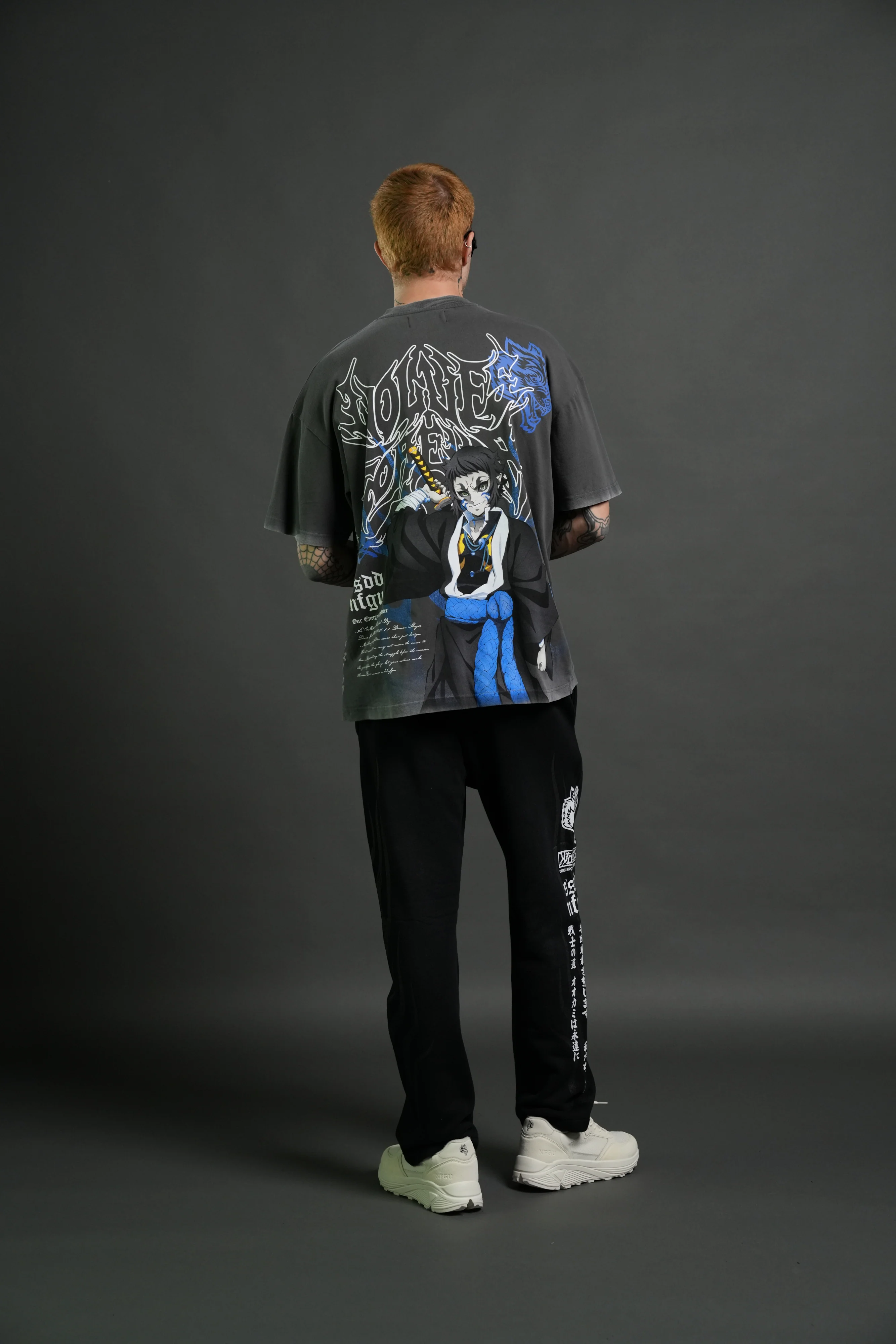 Relentless Premium Oversized Tee in Wolf Gray - Image 6