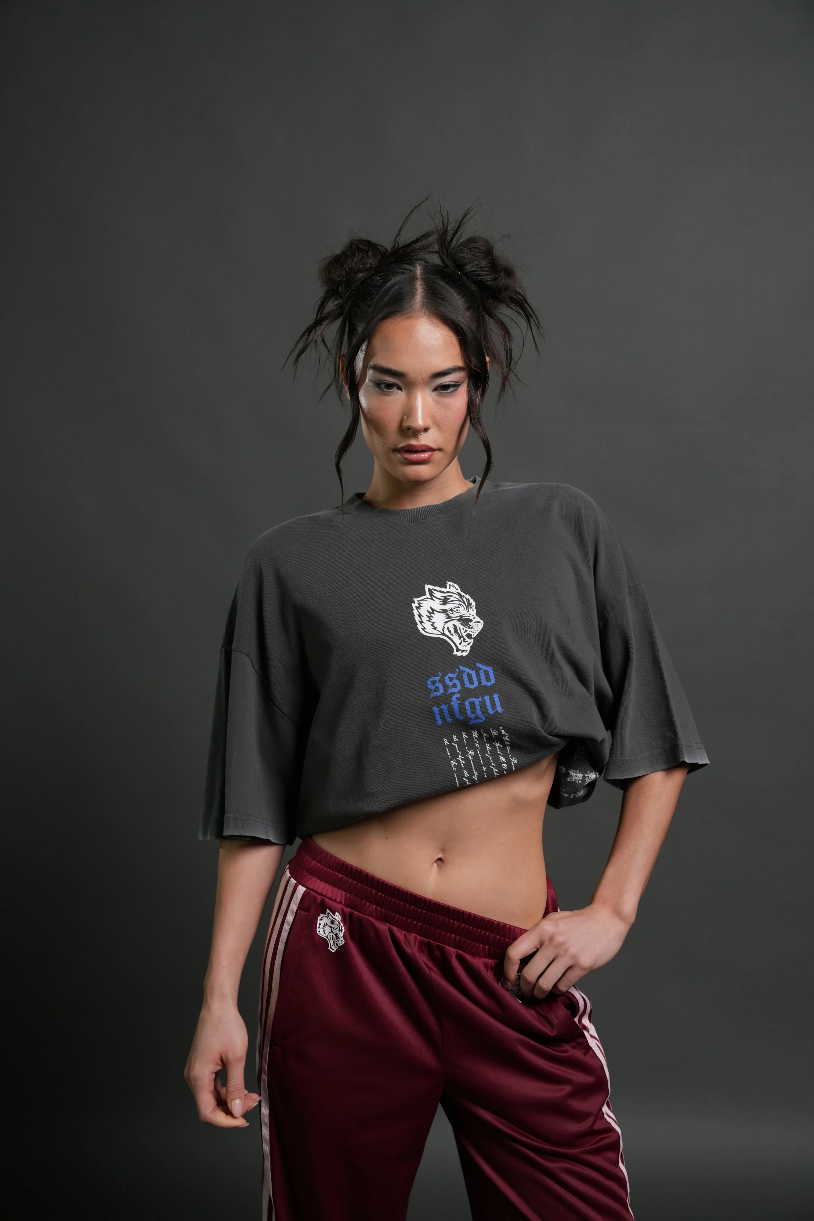 Relentless Premium Oversized Tee in Wolf Gray - Image 9