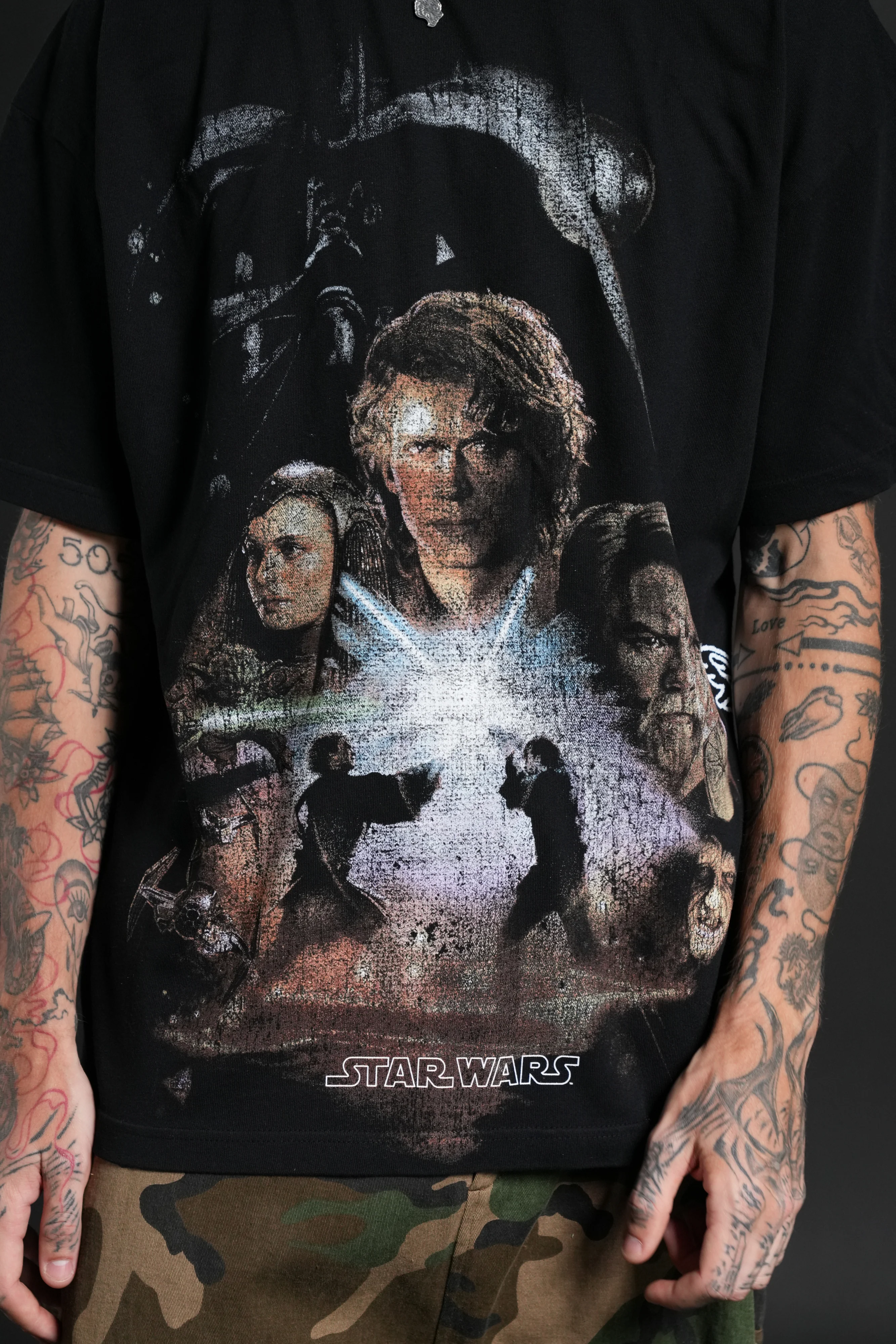 Revenge Of The Sith "Side-By-Side" Series Premium Tee in Black - Image 7