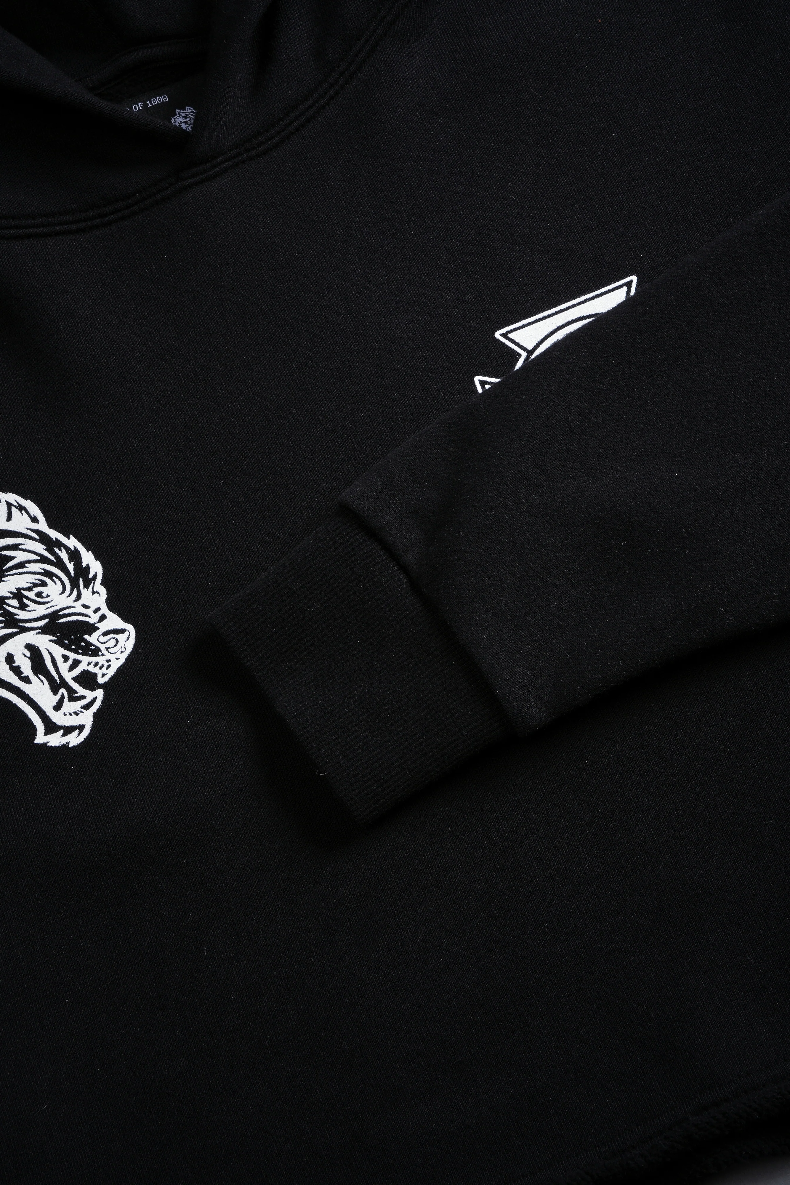 Ride The Lightning "Wyoming" (Cropped) Hoodie in Black - Image 3