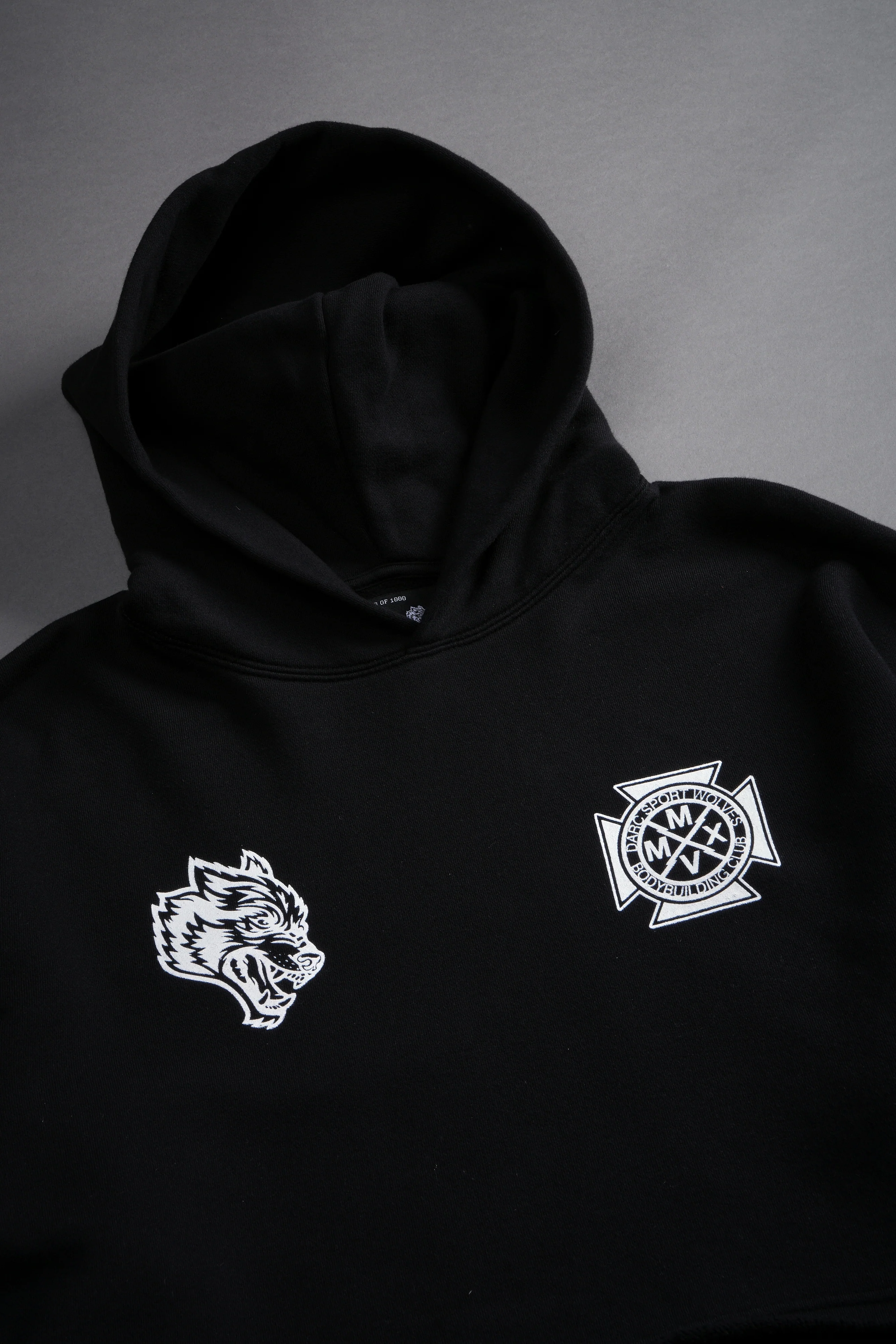 Ride The Lightning "Wyoming" (Cropped) Hoodie in Black - Image 4