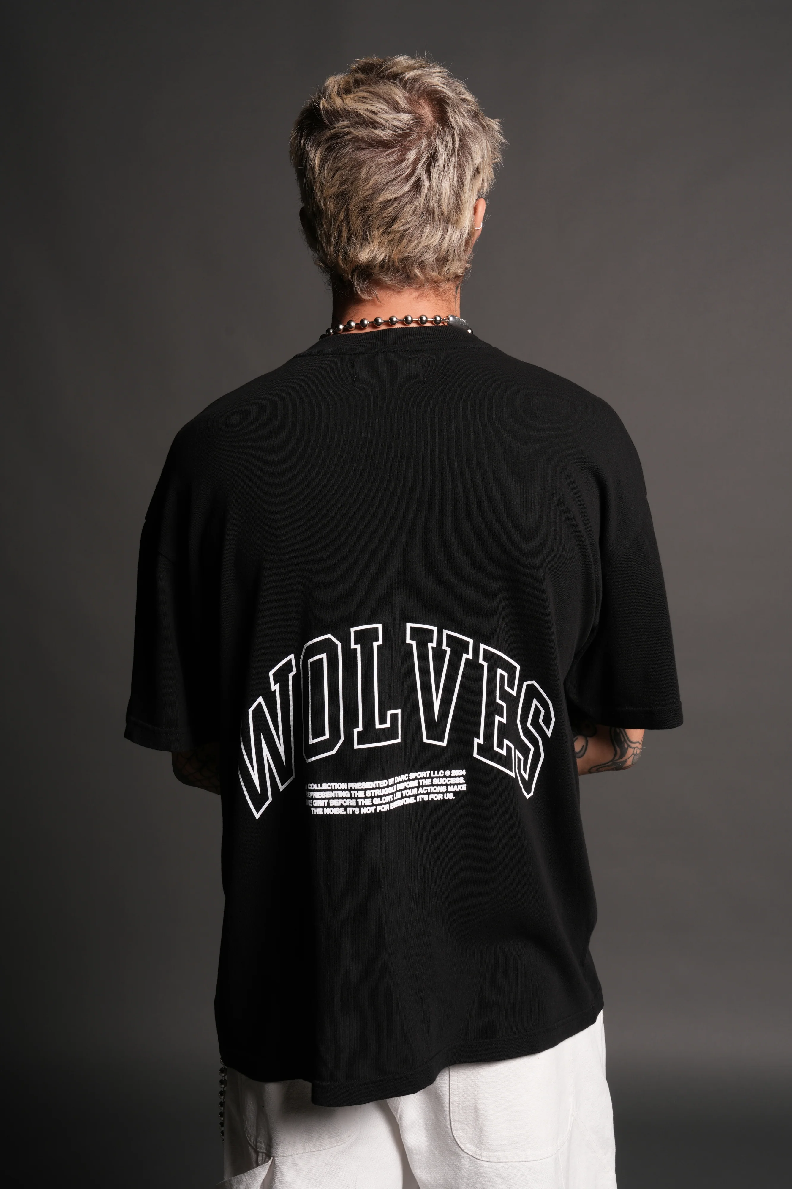 Rock "Premium" Oversized Tee in Black - Image 3