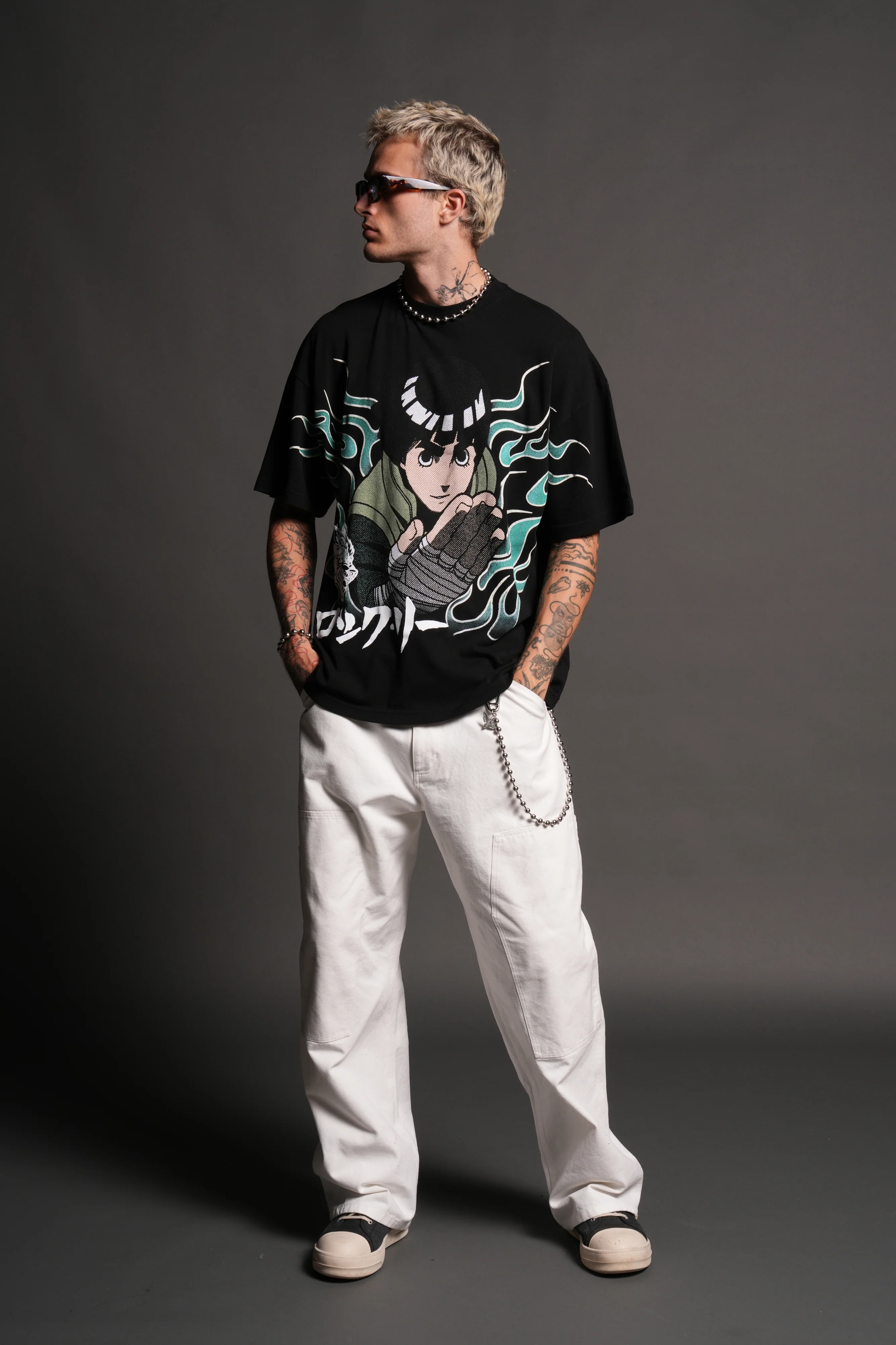 Rock "Premium" Oversized Tee in Black - Image 6