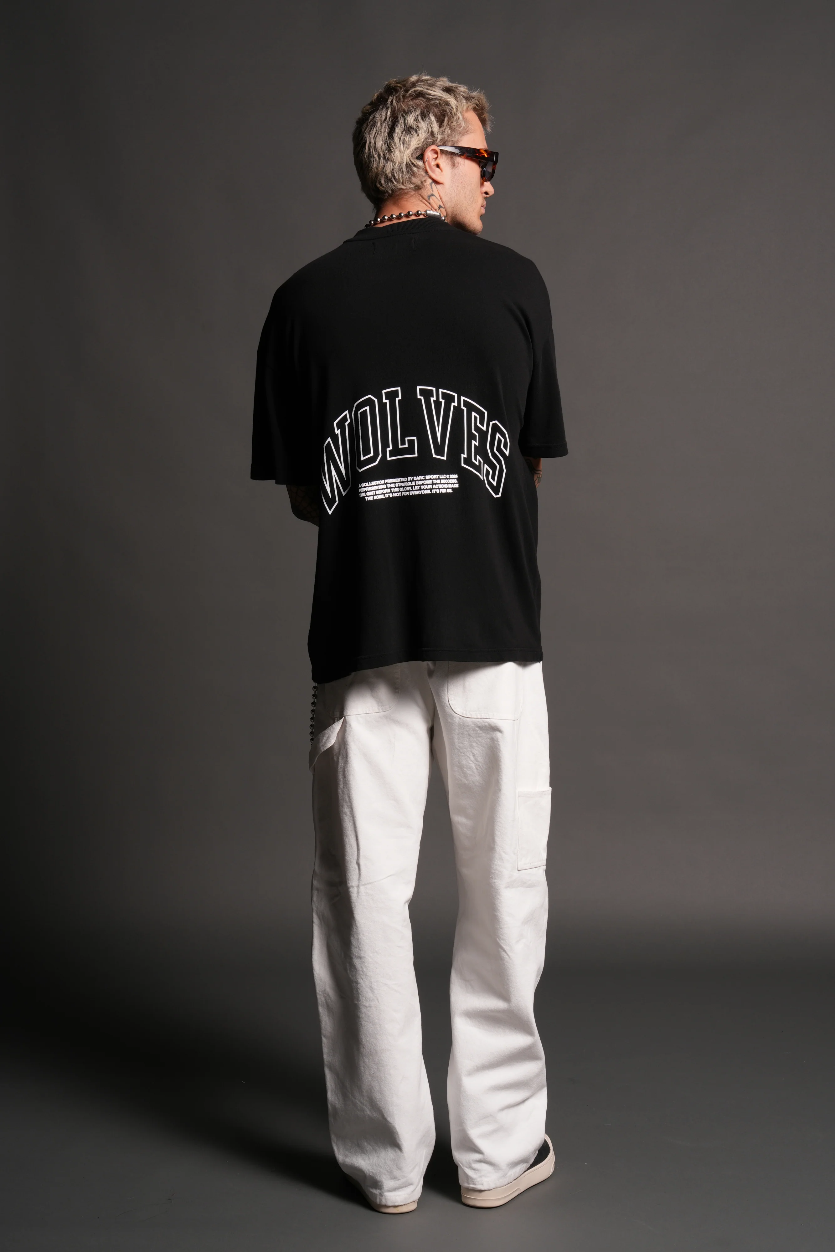 Rock "Premium" Oversized Tee in Black - Image 7