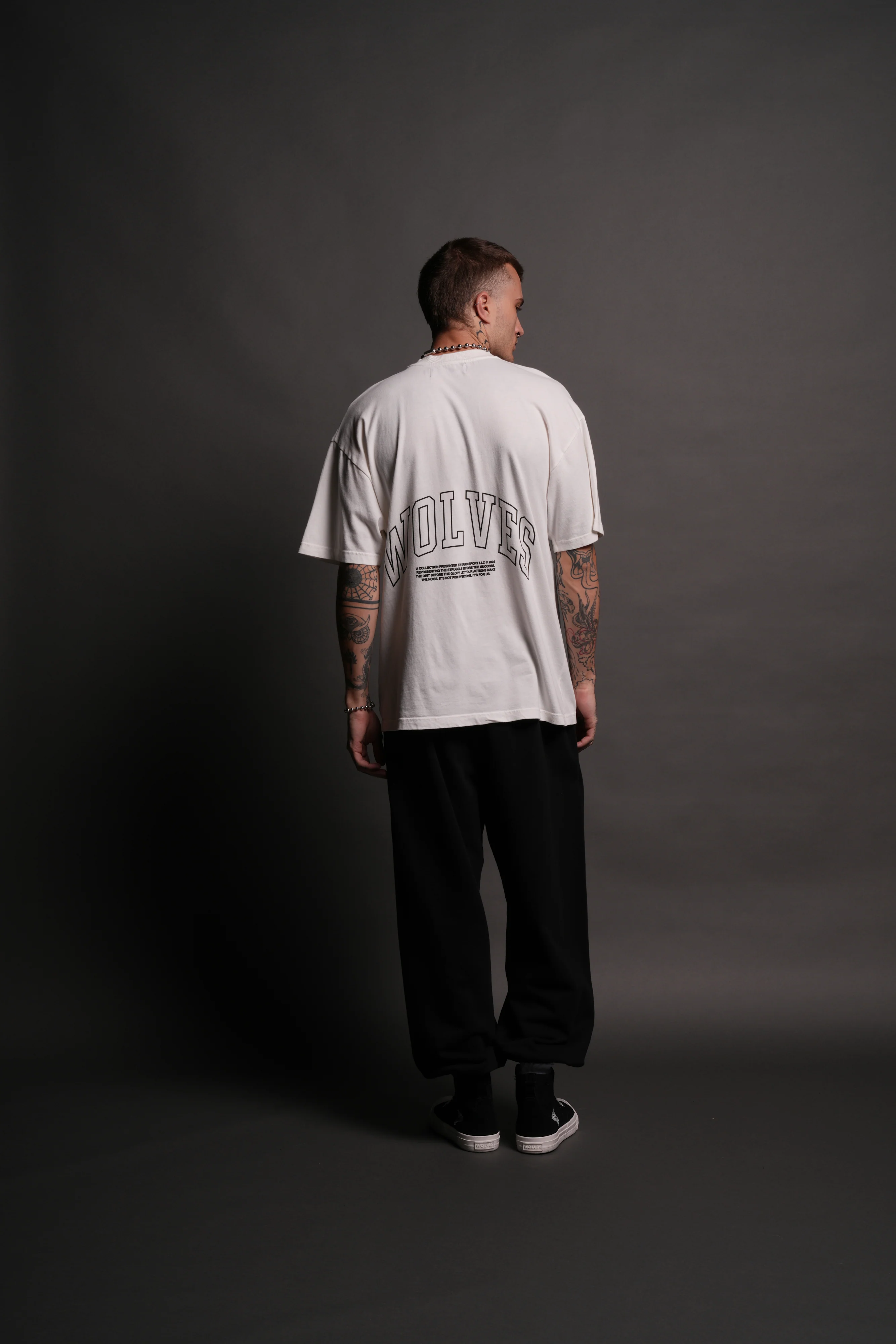 Rock "Premium" Oversized Tee in Cream - Image 9