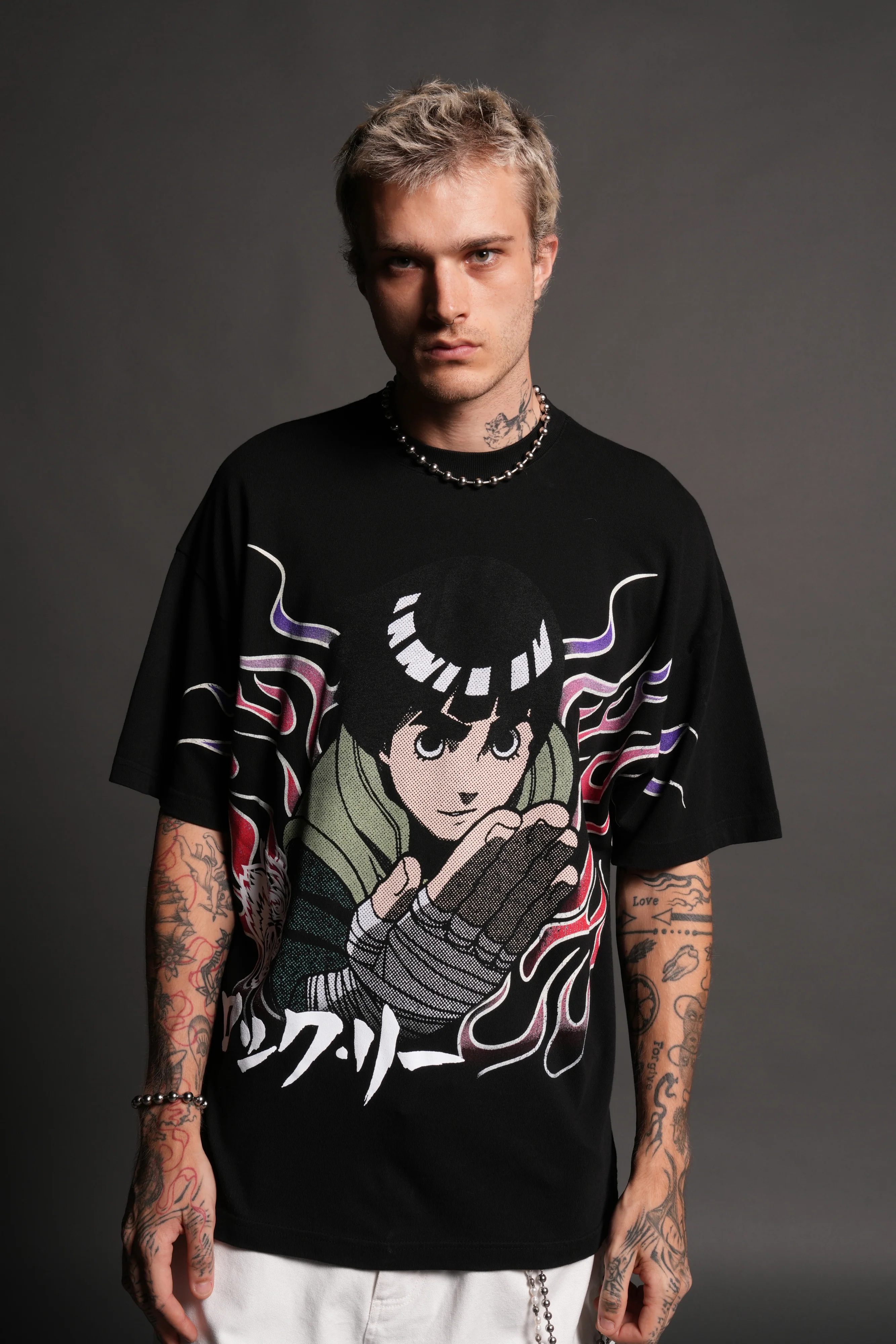 Rock V2 "Premium" Oversized Tee in Black - Image 4