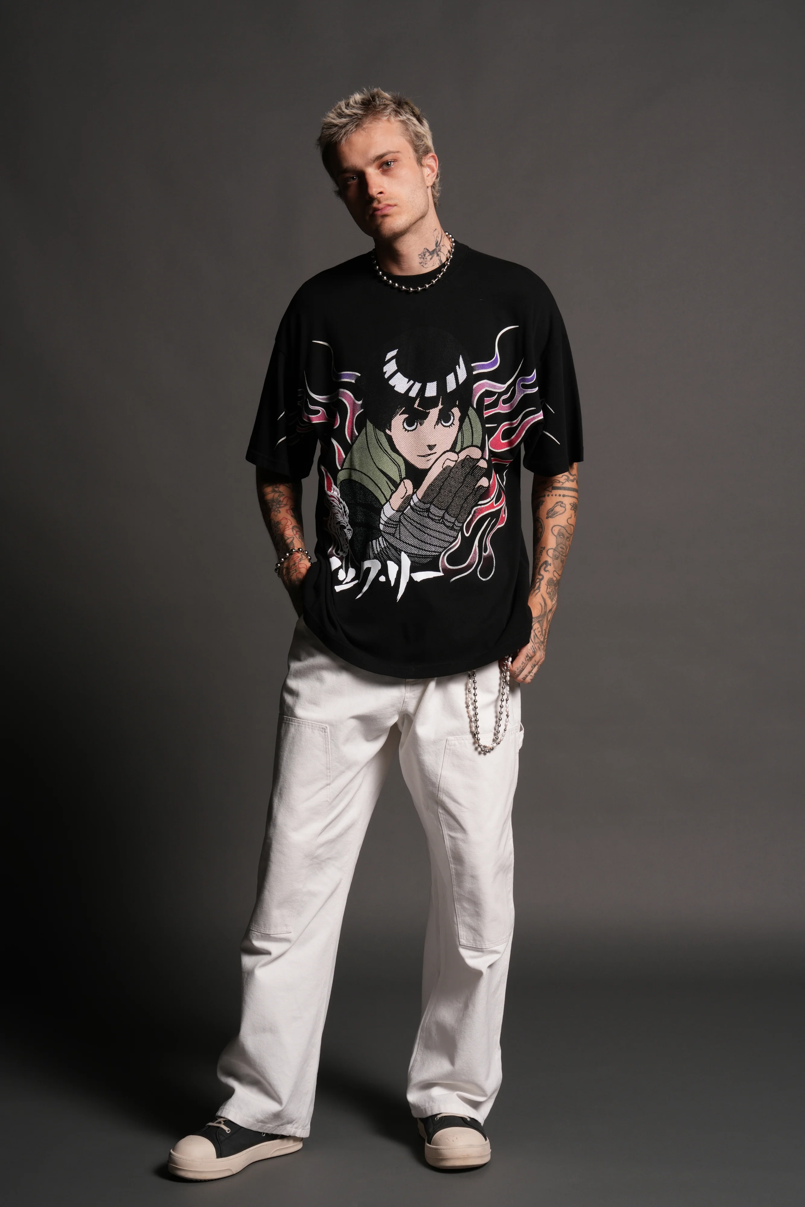 Rock V2 "Premium" Oversized Tee in Black - Image 5