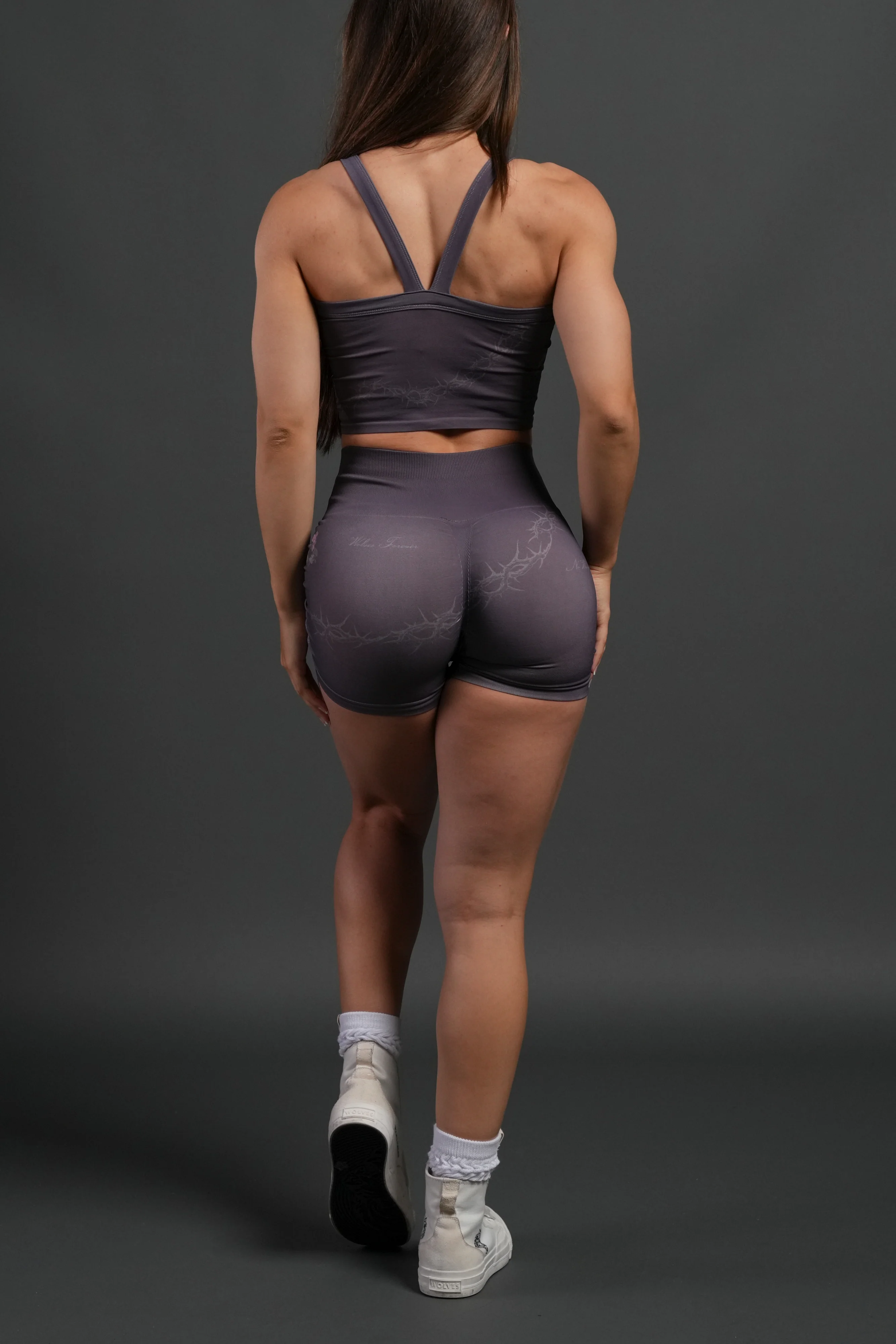 Rose Thorn "Hannah" Soft Seamless Tank in Cherry Wine Rose Thorn - Image 4