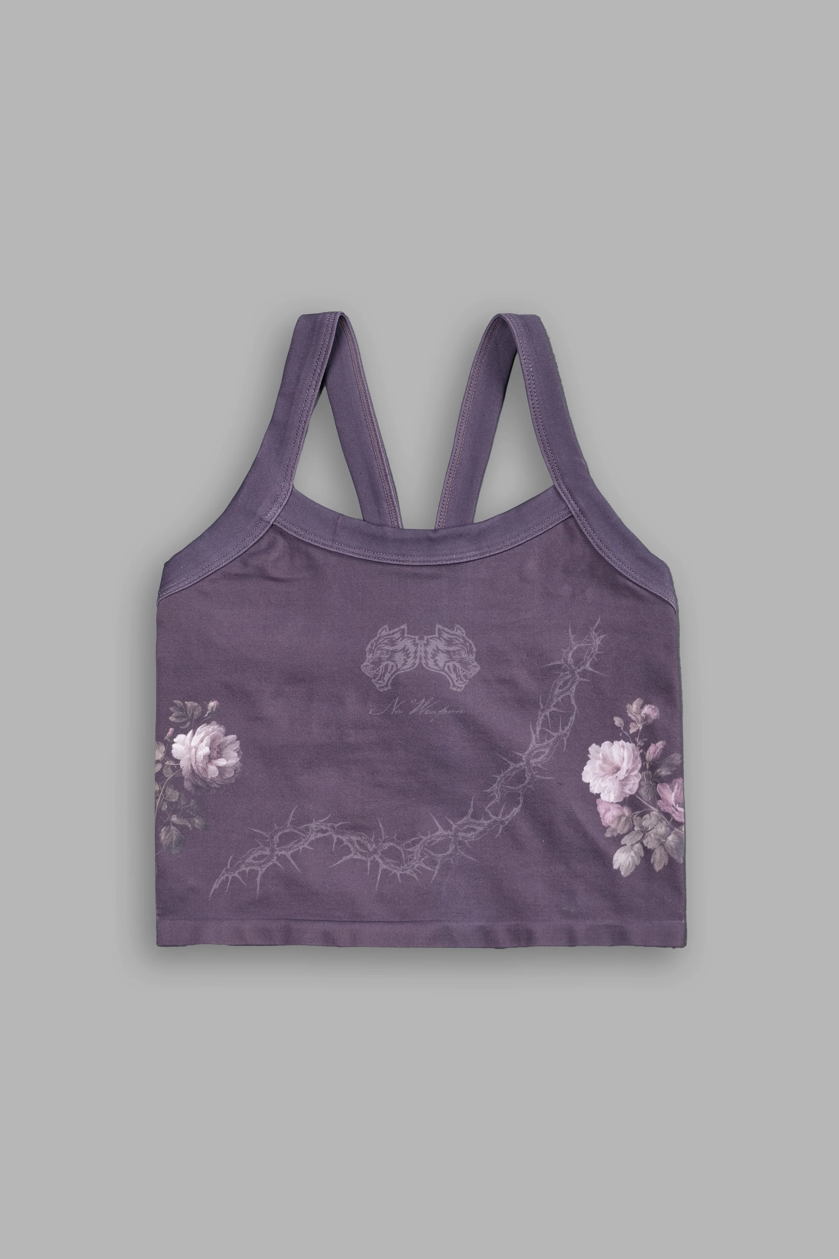 Rose Thorn "Hannah" Soft Seamless Tank in Cherry Wine Rose Thorn - Image 6