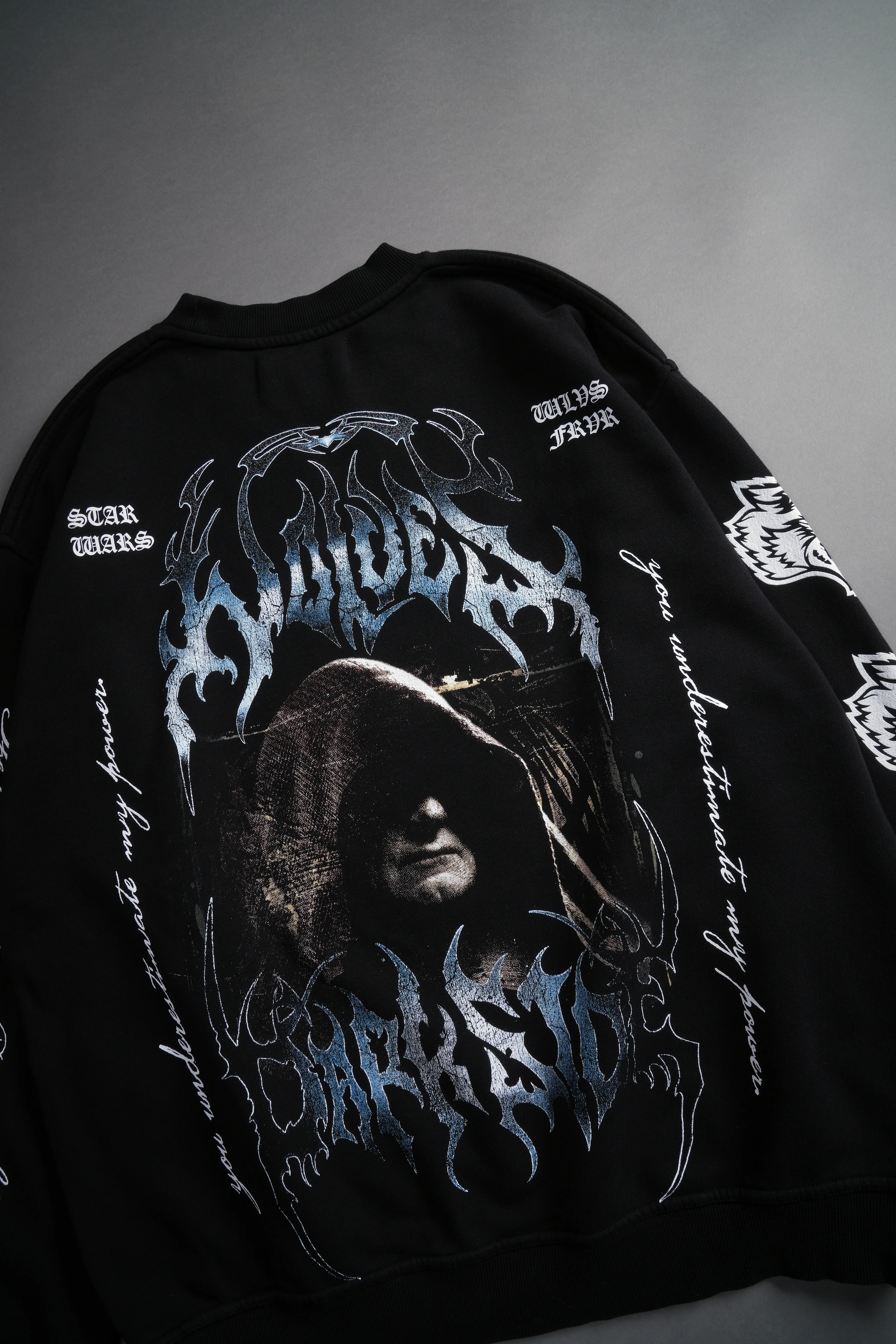 Rule The Galaxy London Crewneck in Black - Image 6