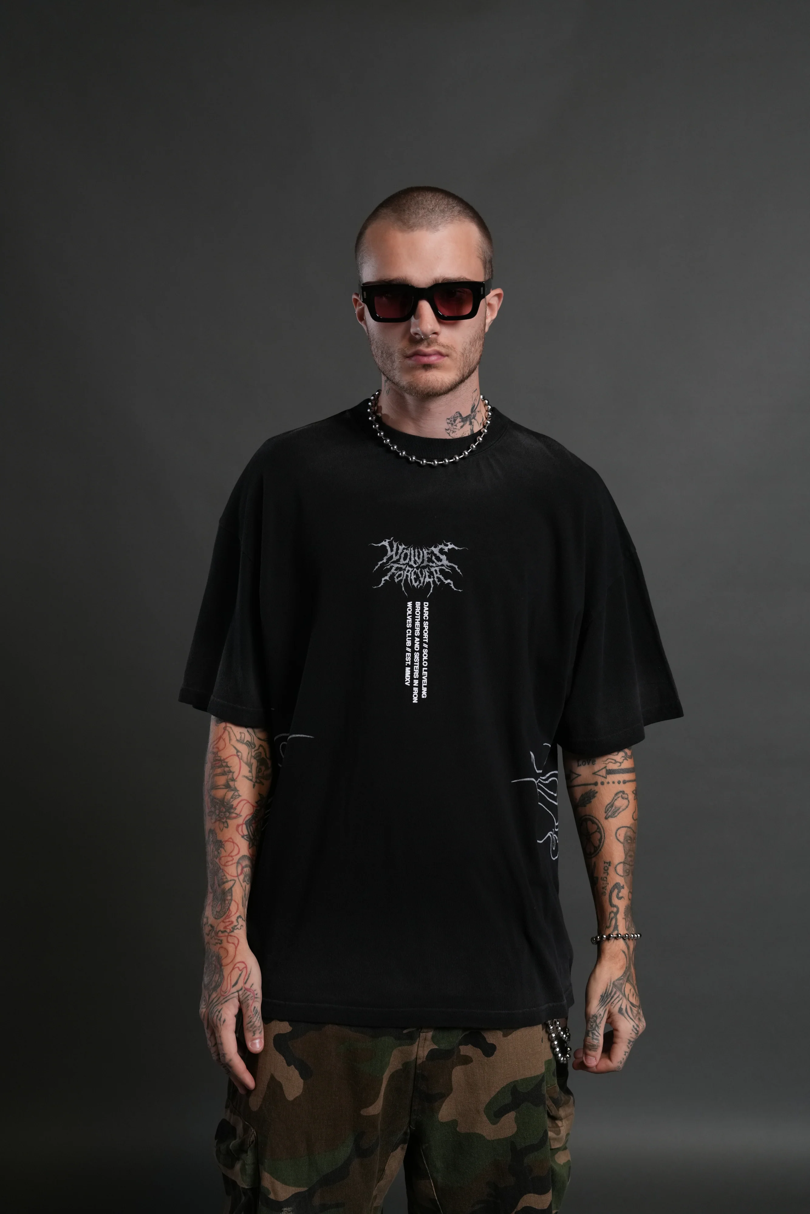 S-Rank "Premium" Oversized Tee in Black Drift Wash - Image 2