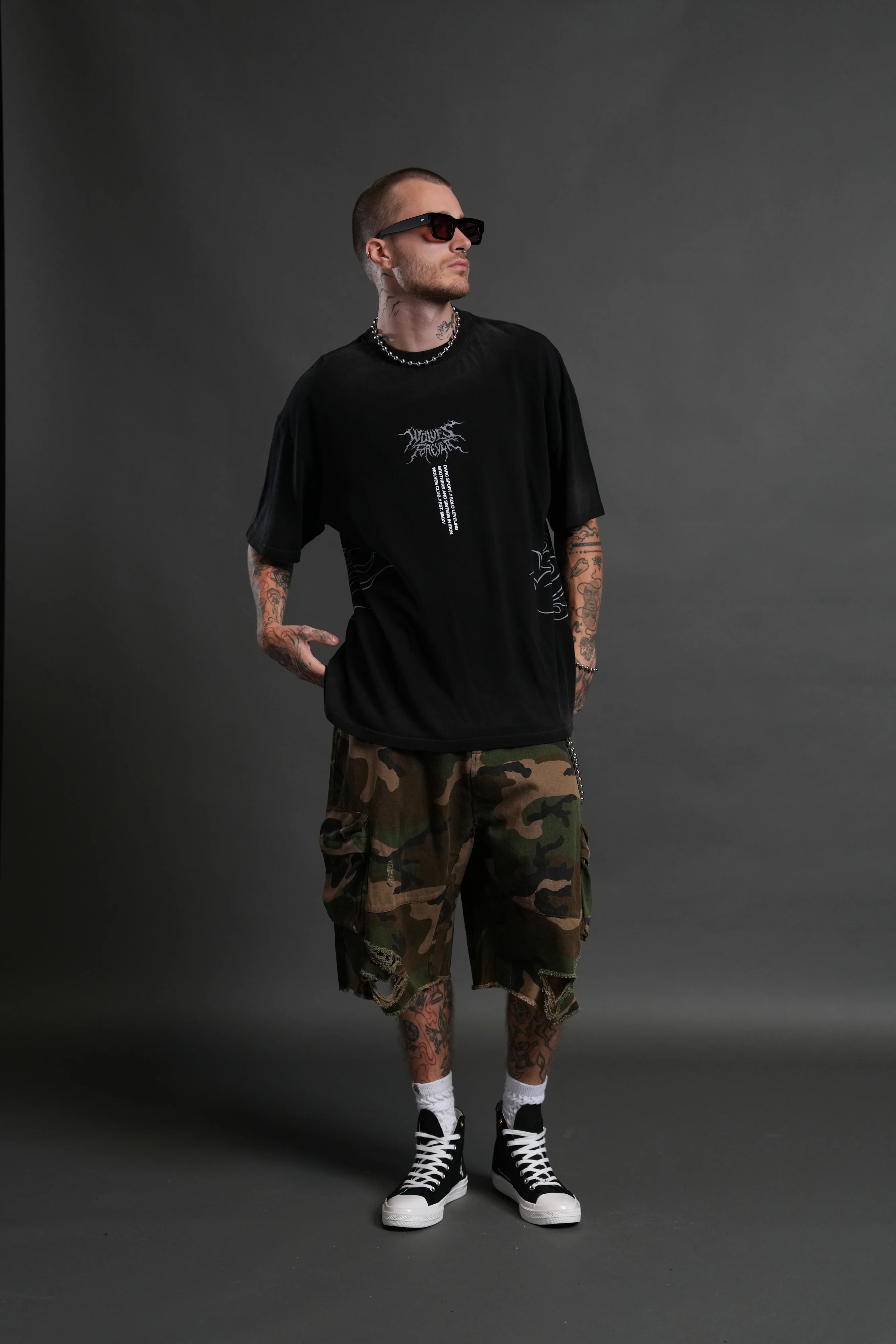 S-Rank "Premium" Oversized Tee in Black Drift Wash - Image 5