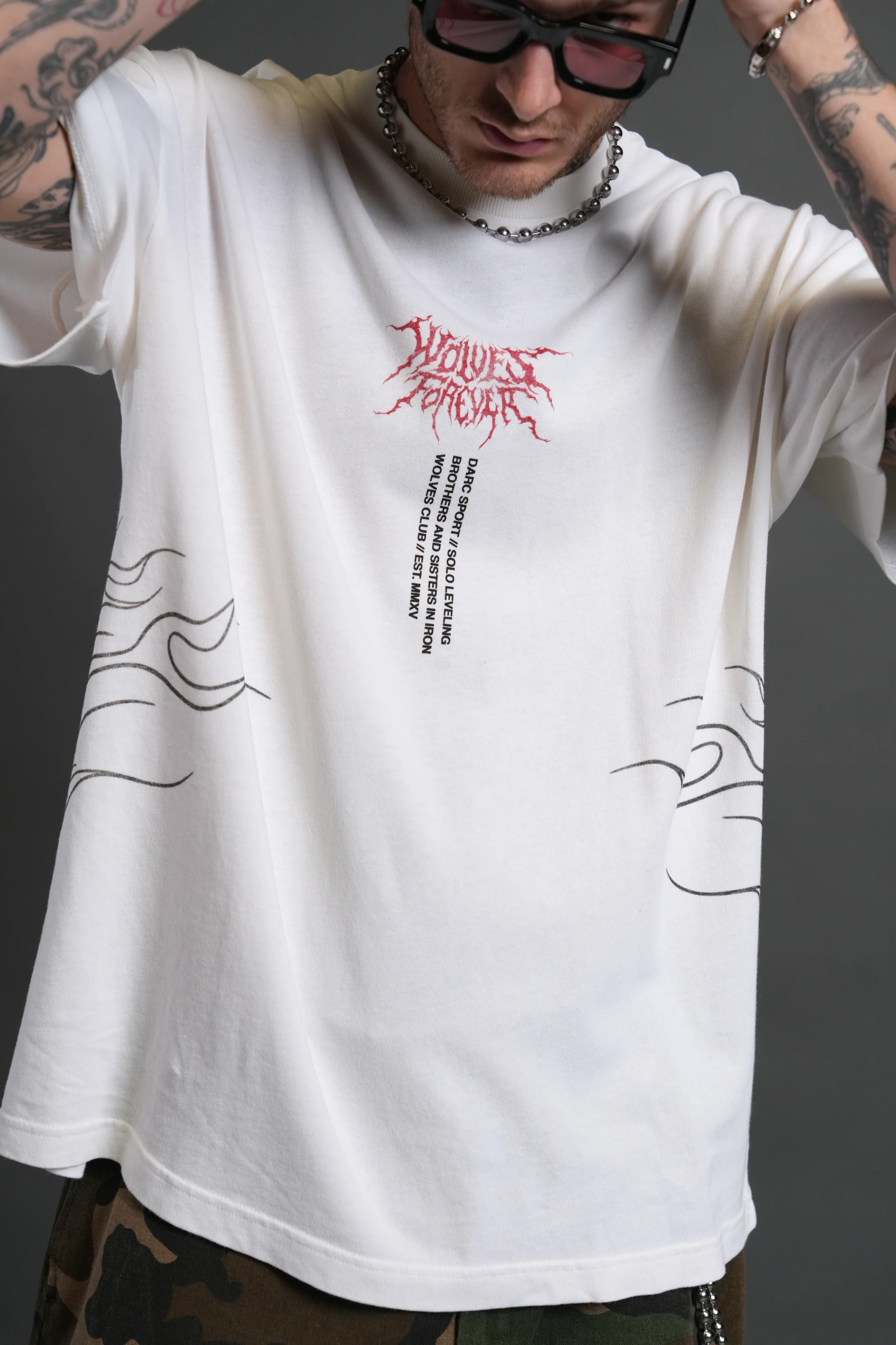 S-Rank "Premium" Oversized Tee in Cream - Image 11
