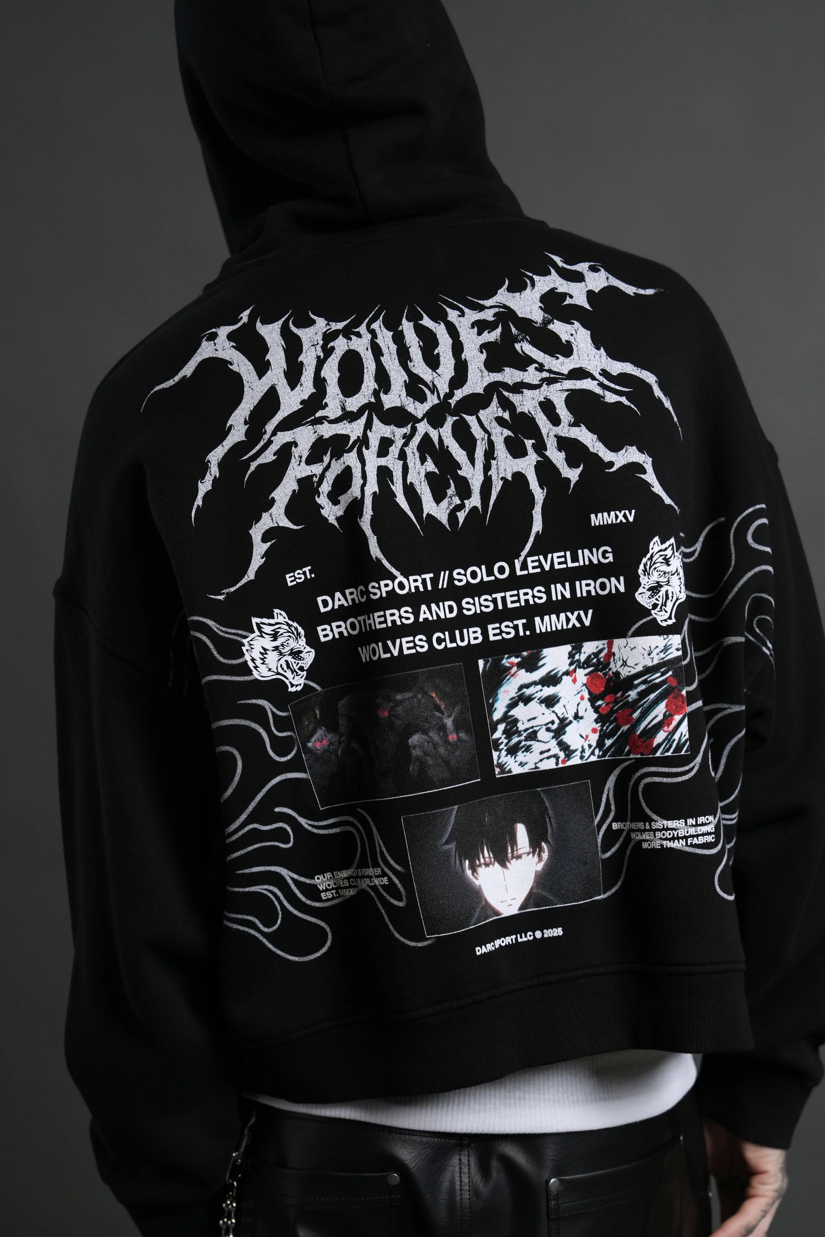 S-Rank Vex Double Zip Hoodie in Black - Image 11