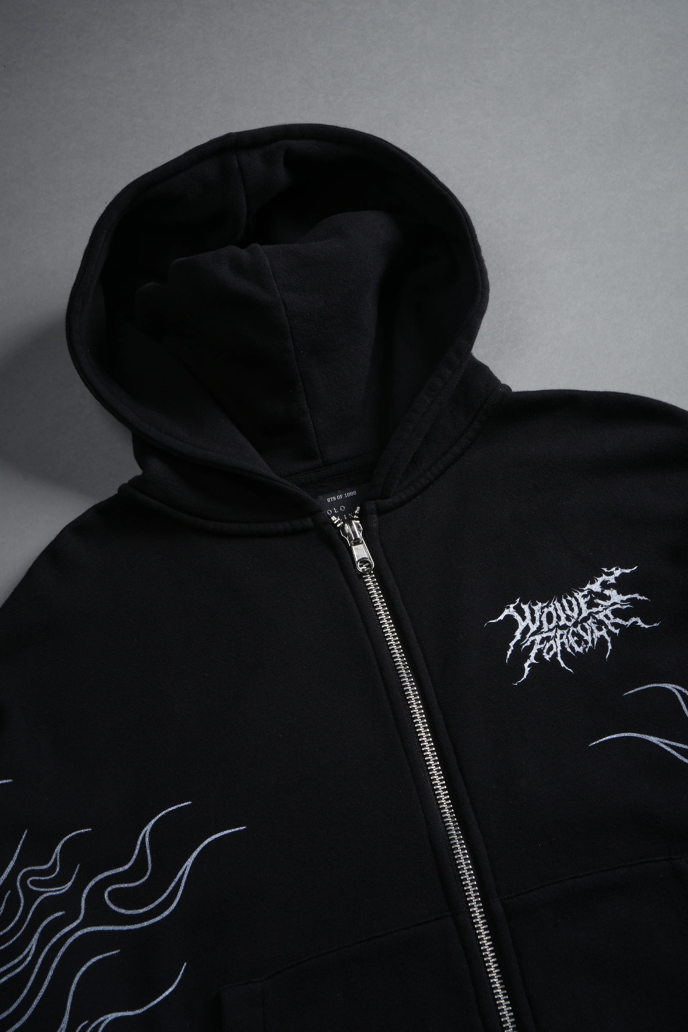 S-Rank Vex Double Zip Hoodie in Black - Image 7