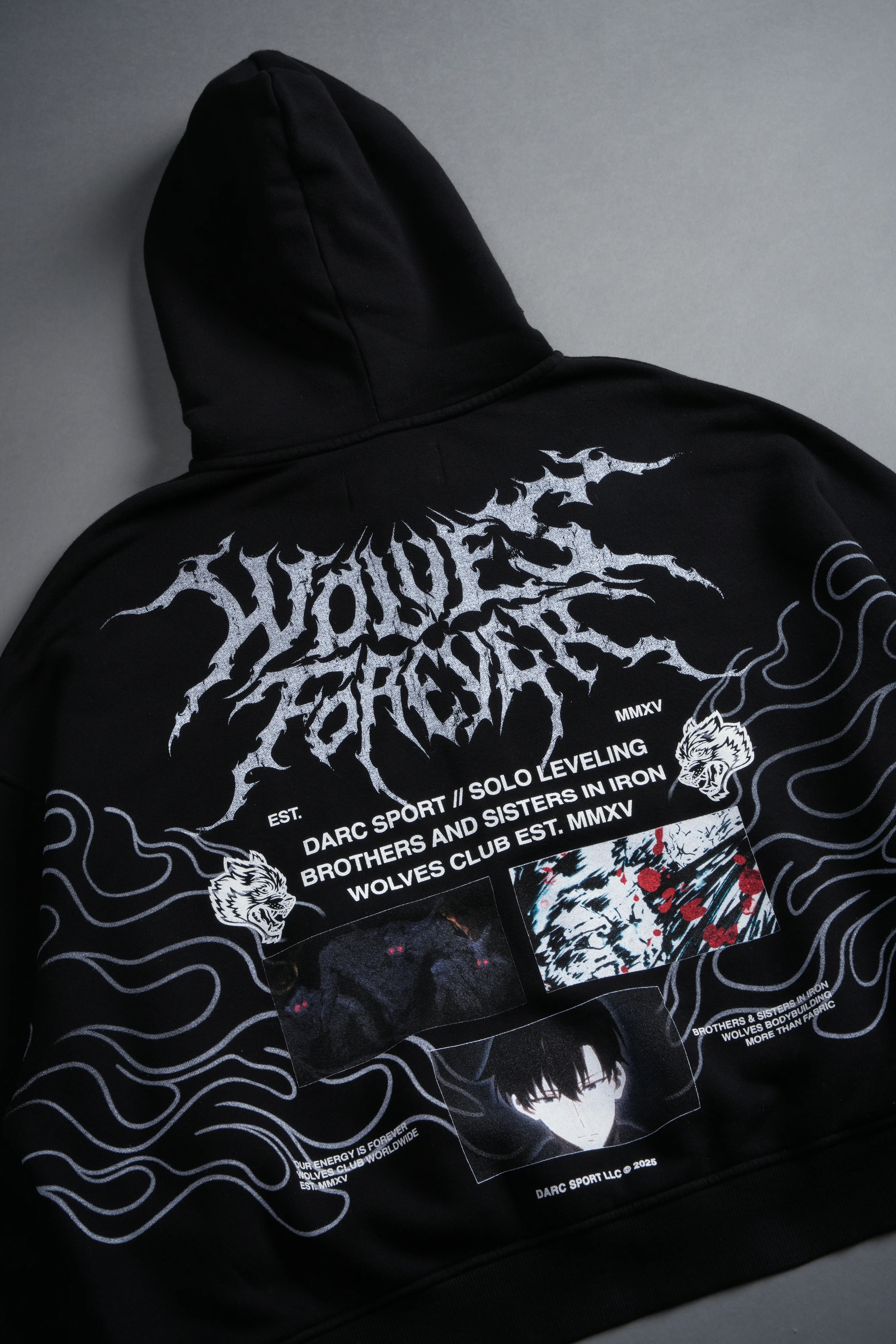 S-Rank Vex Double Zip Hoodie in Black - Image 9