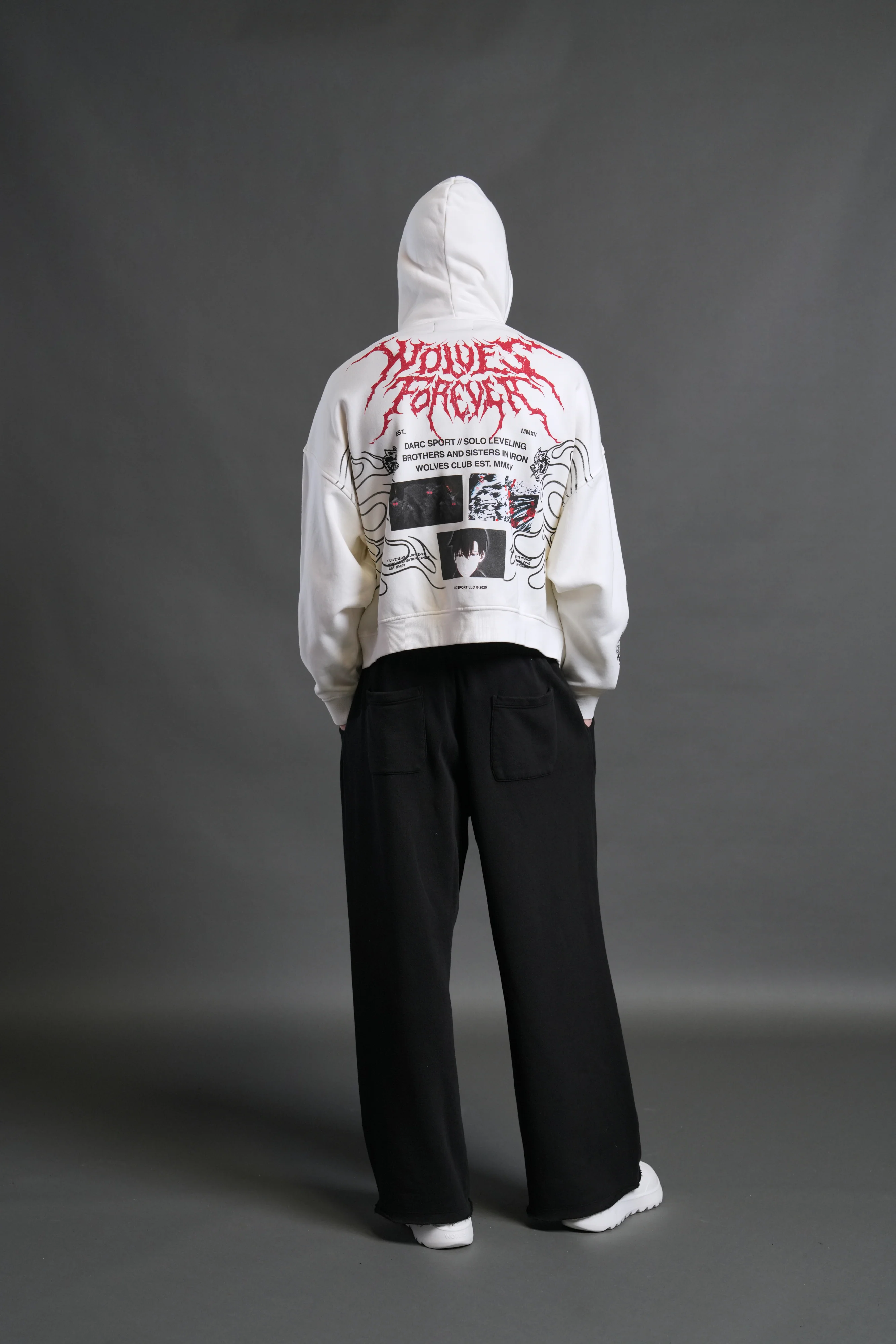 S-Rank Vex Double Zip Hoodie in Cream - Image 6