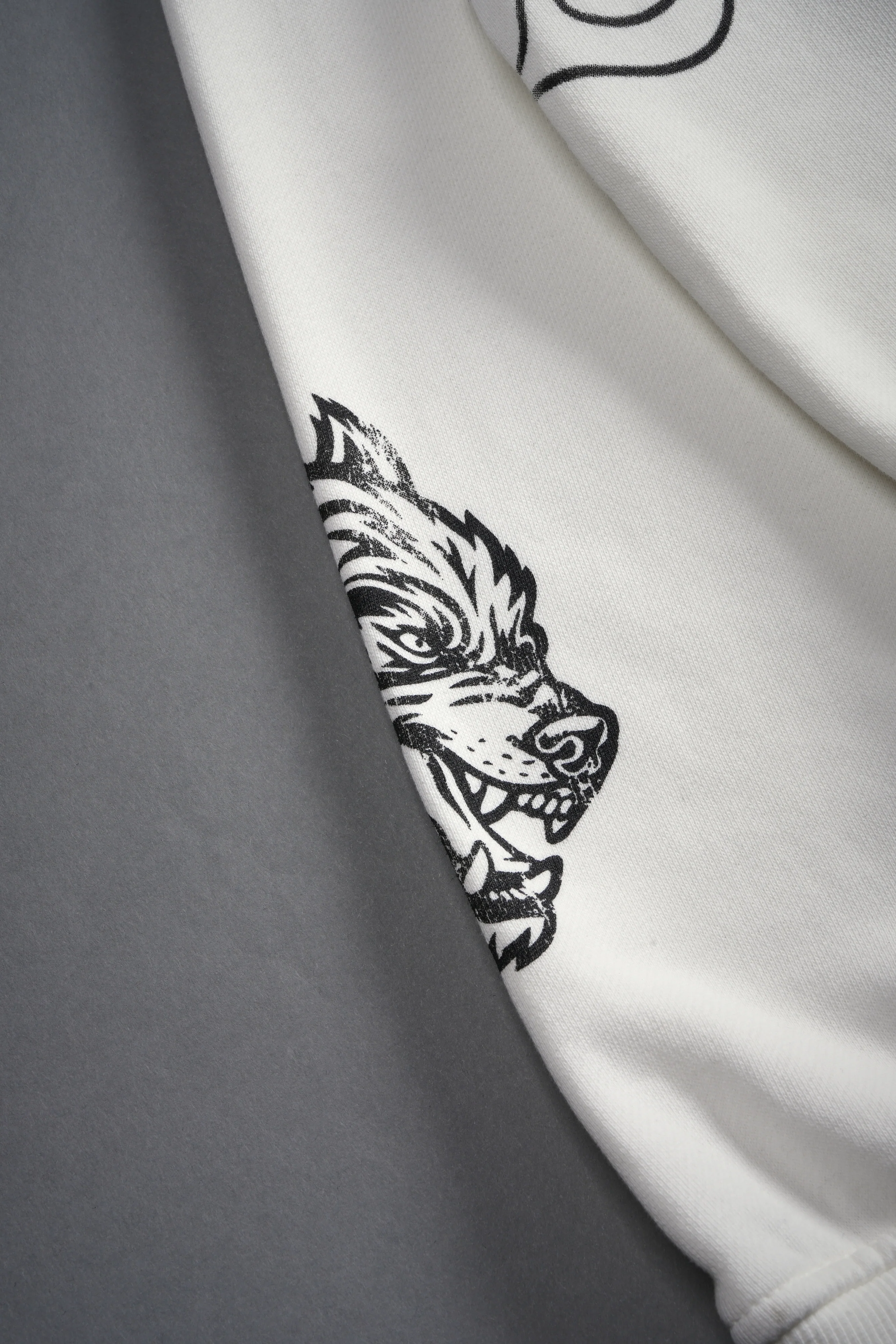 S-Rank Vex Double Zip Hoodie in Cream - Image 8