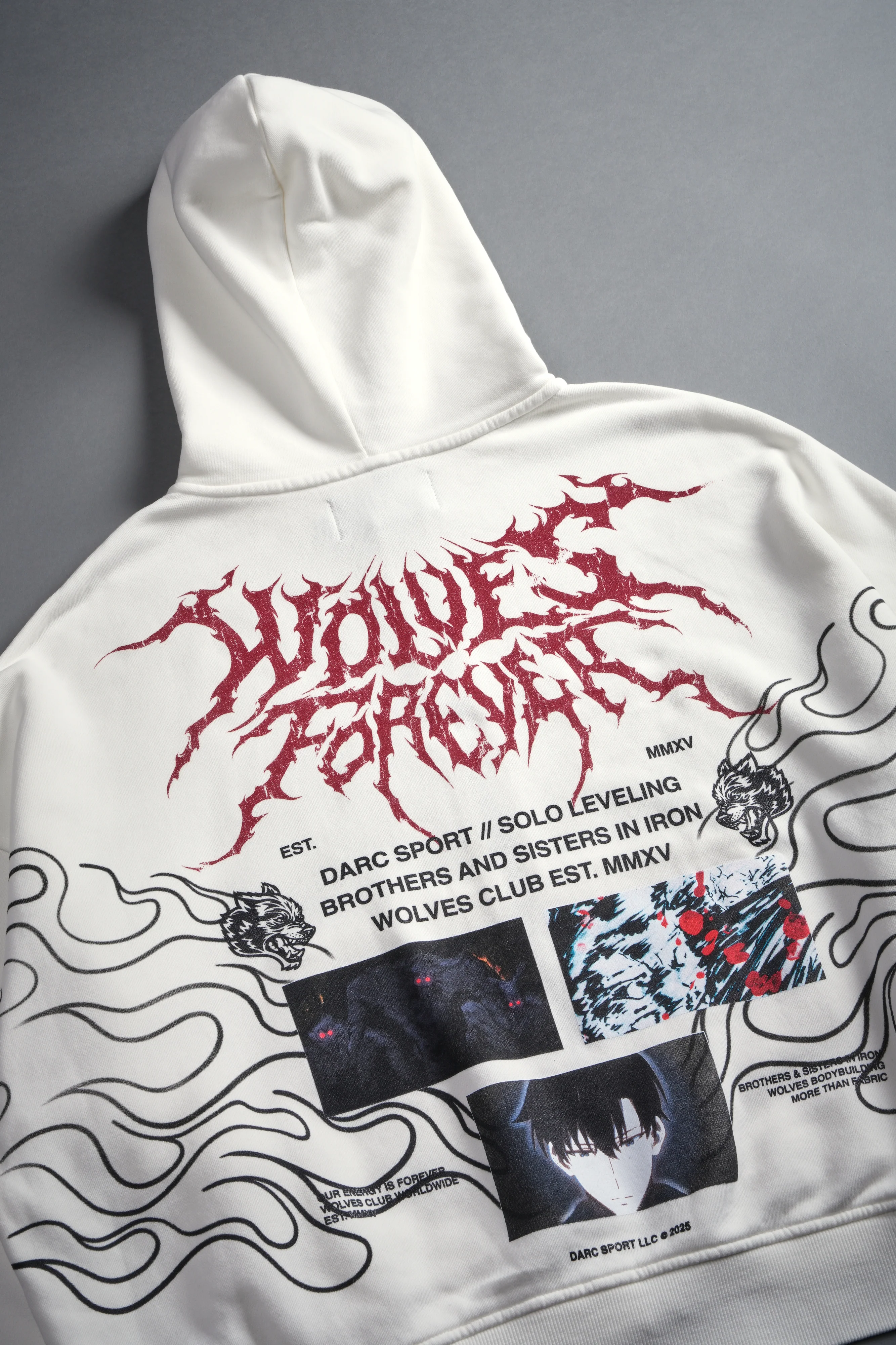 S-Rank Vex Double Zip Hoodie in Cream - Image 9