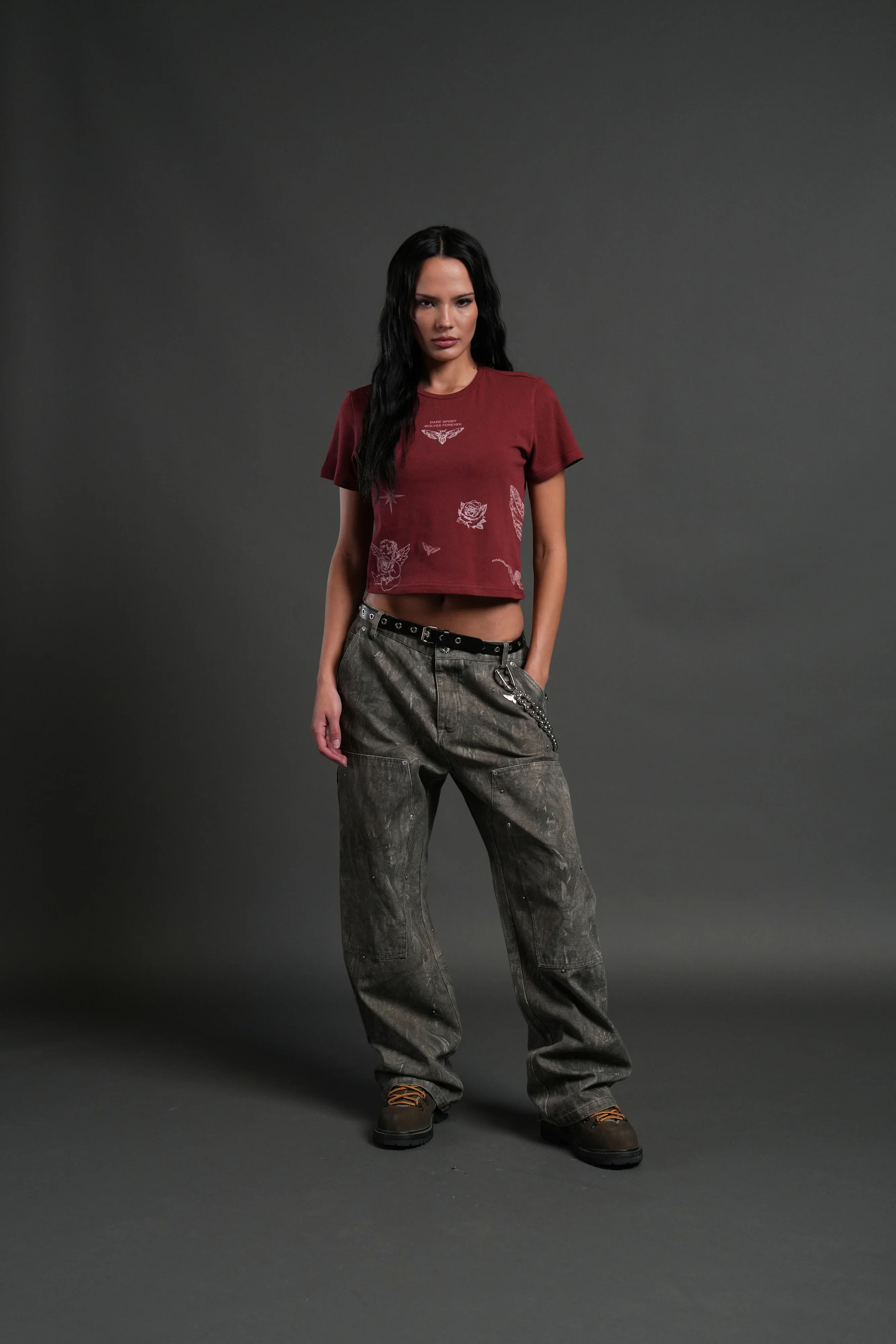 Sacred Flash "Timeless" Tee in Cherry Red - Image 3