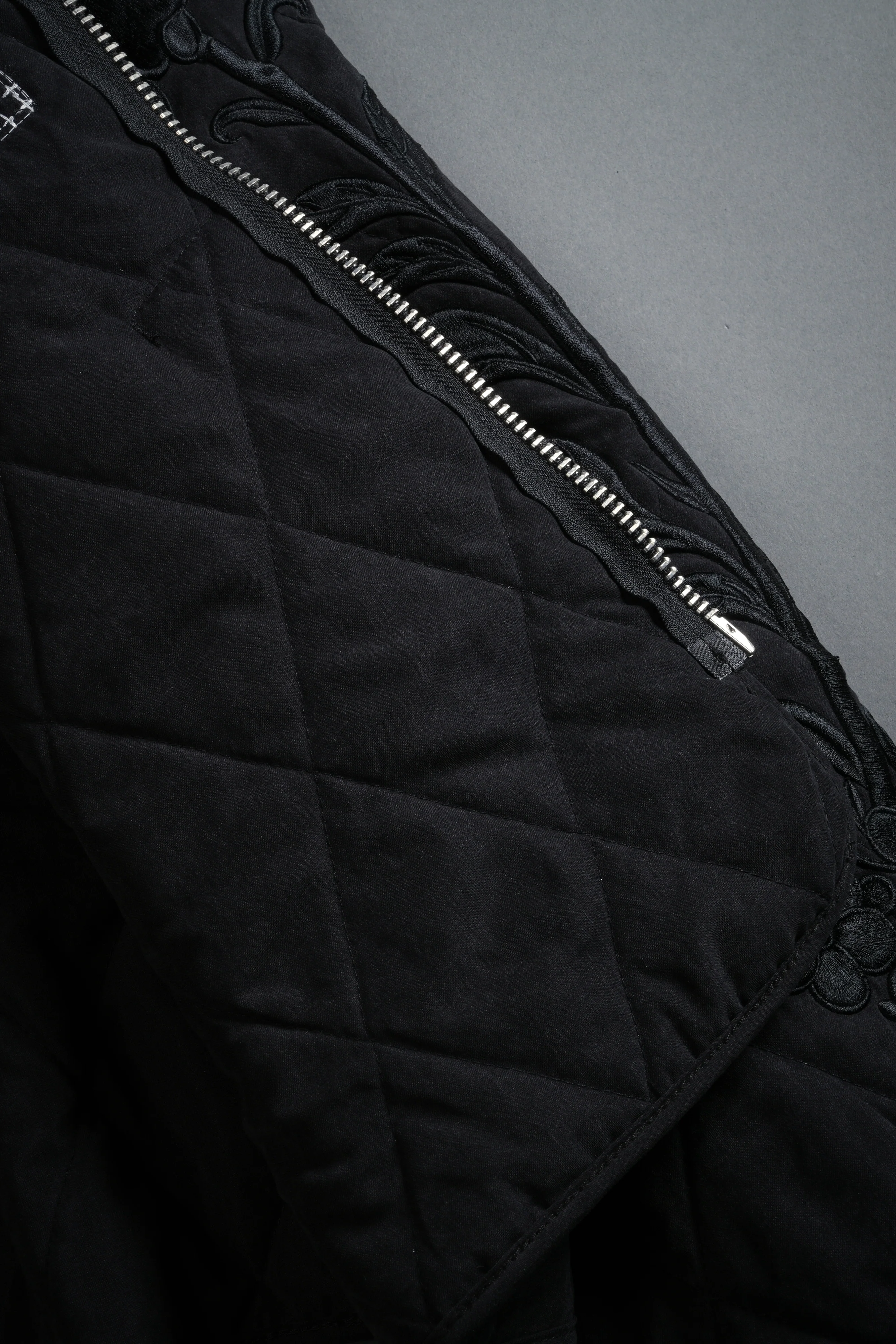 Sacred Wolves Boxy Darco Quilted Jacket in Black - Image 12