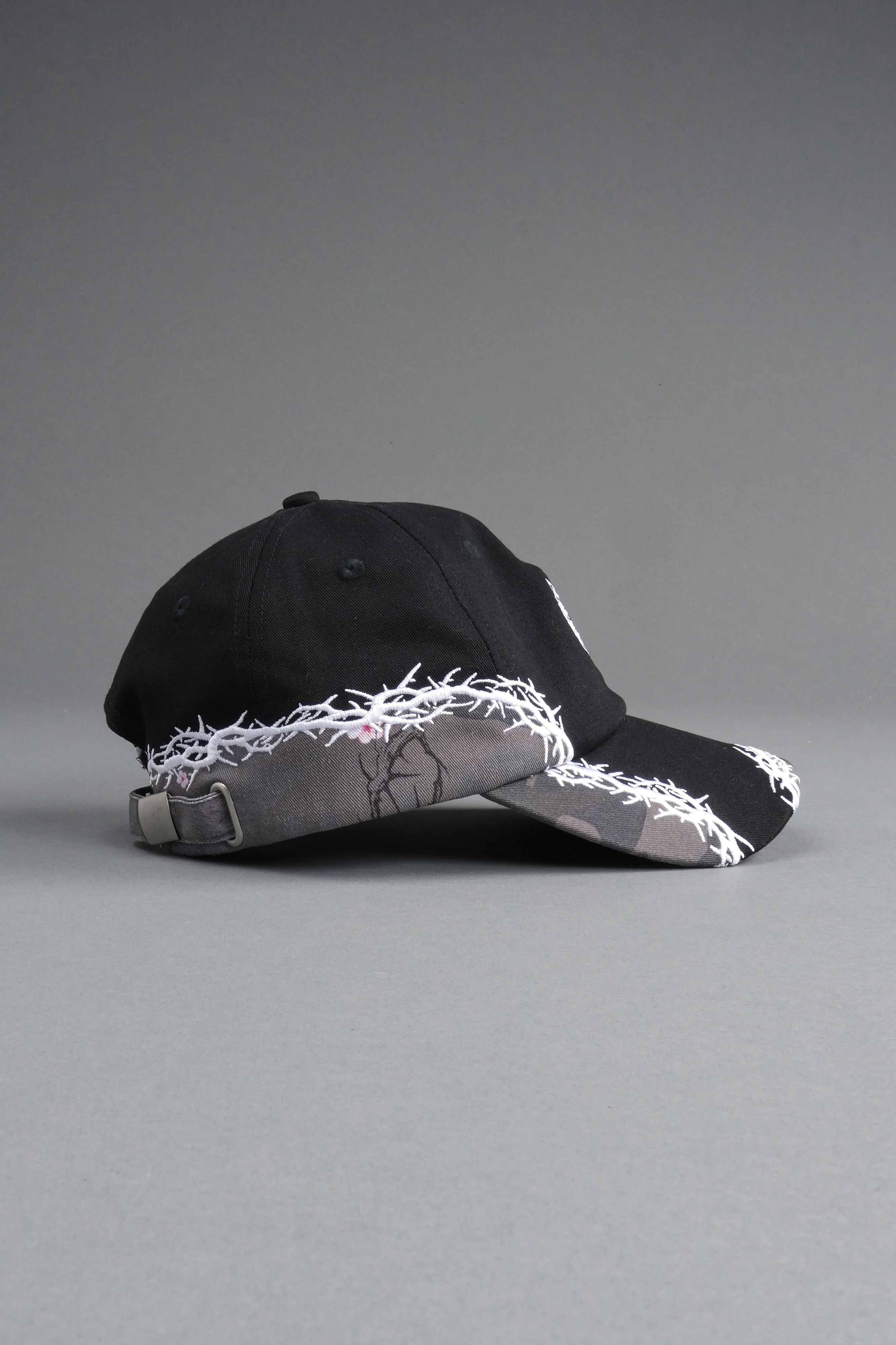 Scorched Thorns Dad Hat (V2) in Black/Blossom Woodland Camo - Image 8