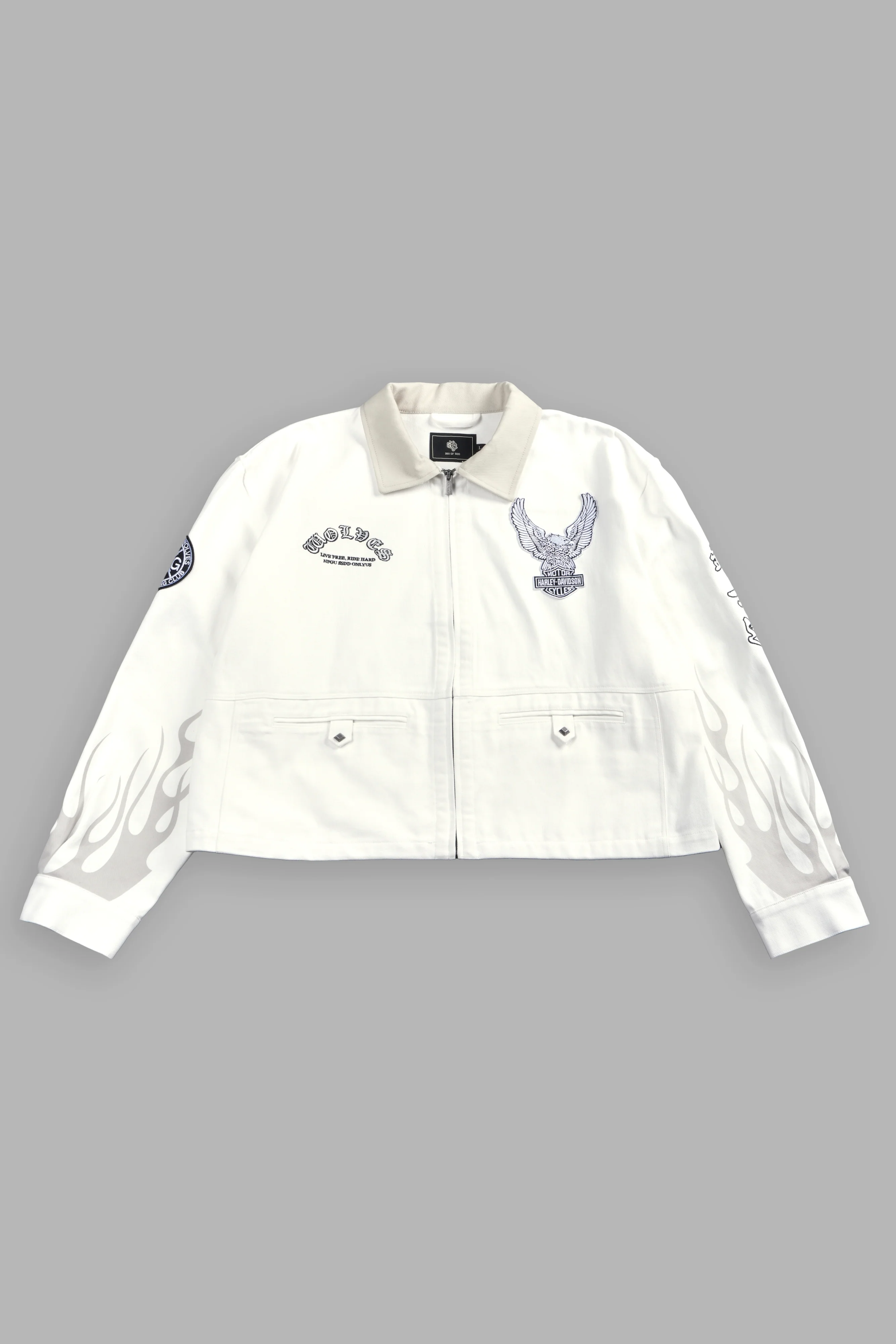 Shadow Ronin Redford Shirt Jacket in Cream - Image 4