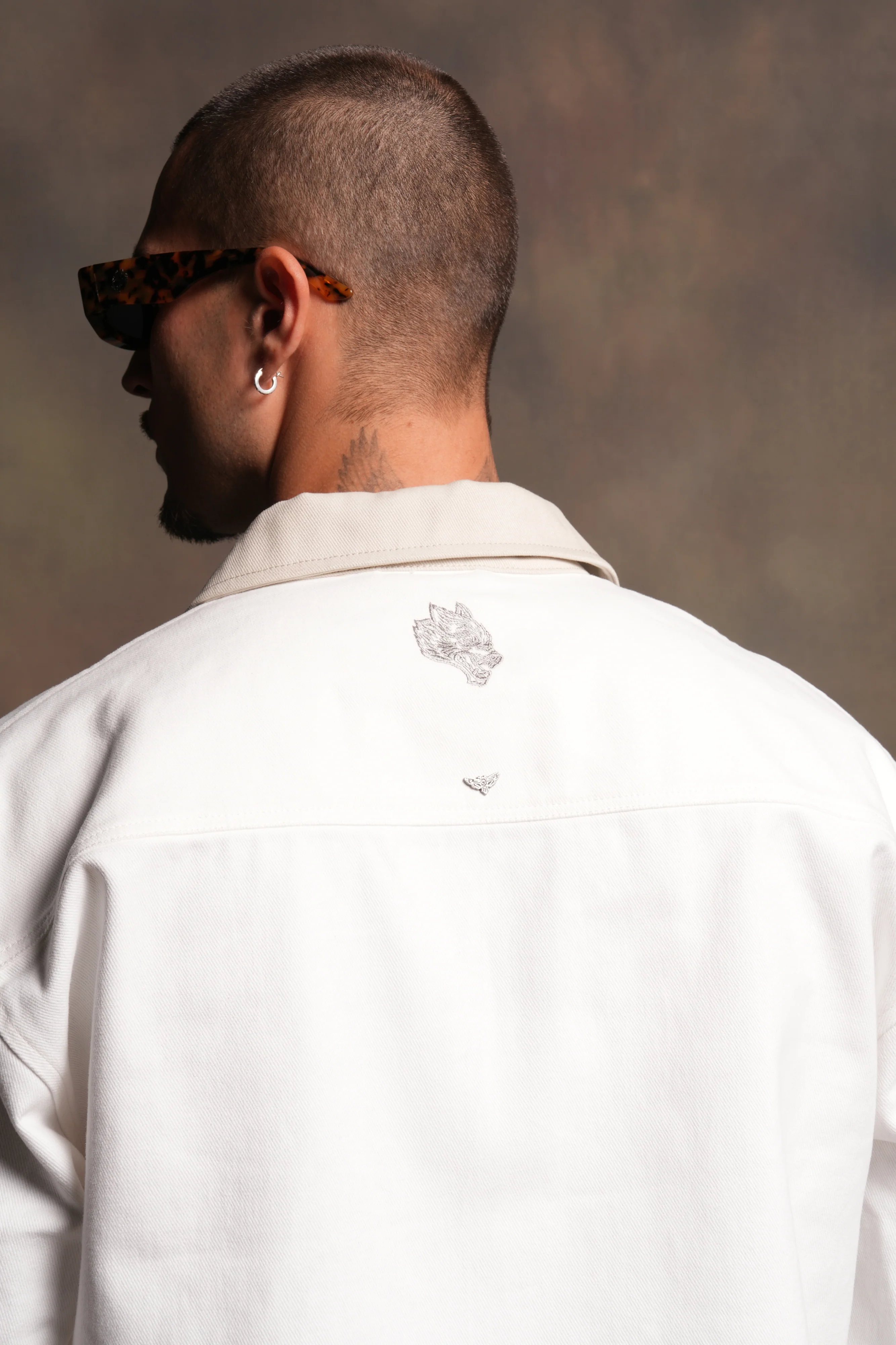 Shadow Ronin Redford Shirt Jacket in Cream - Image 9