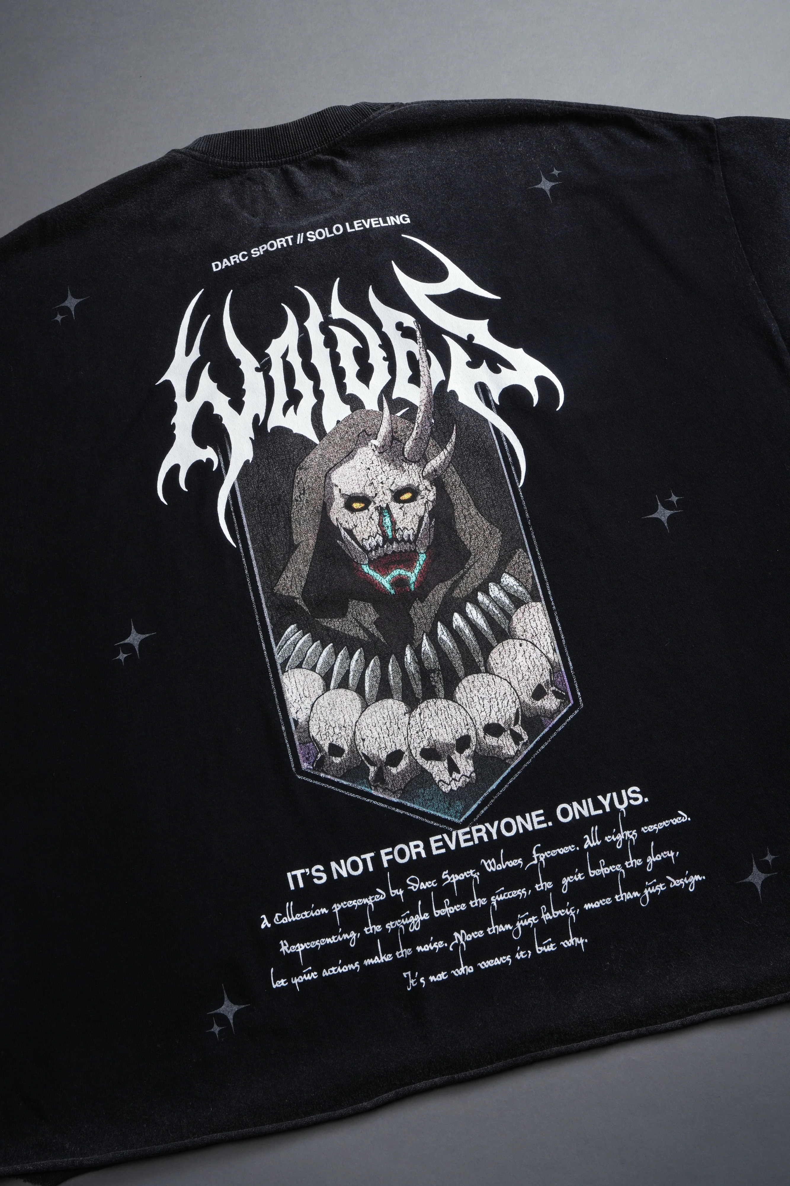 Shadow Shaman Grunge Cut-Off Tee in Black - Image 8