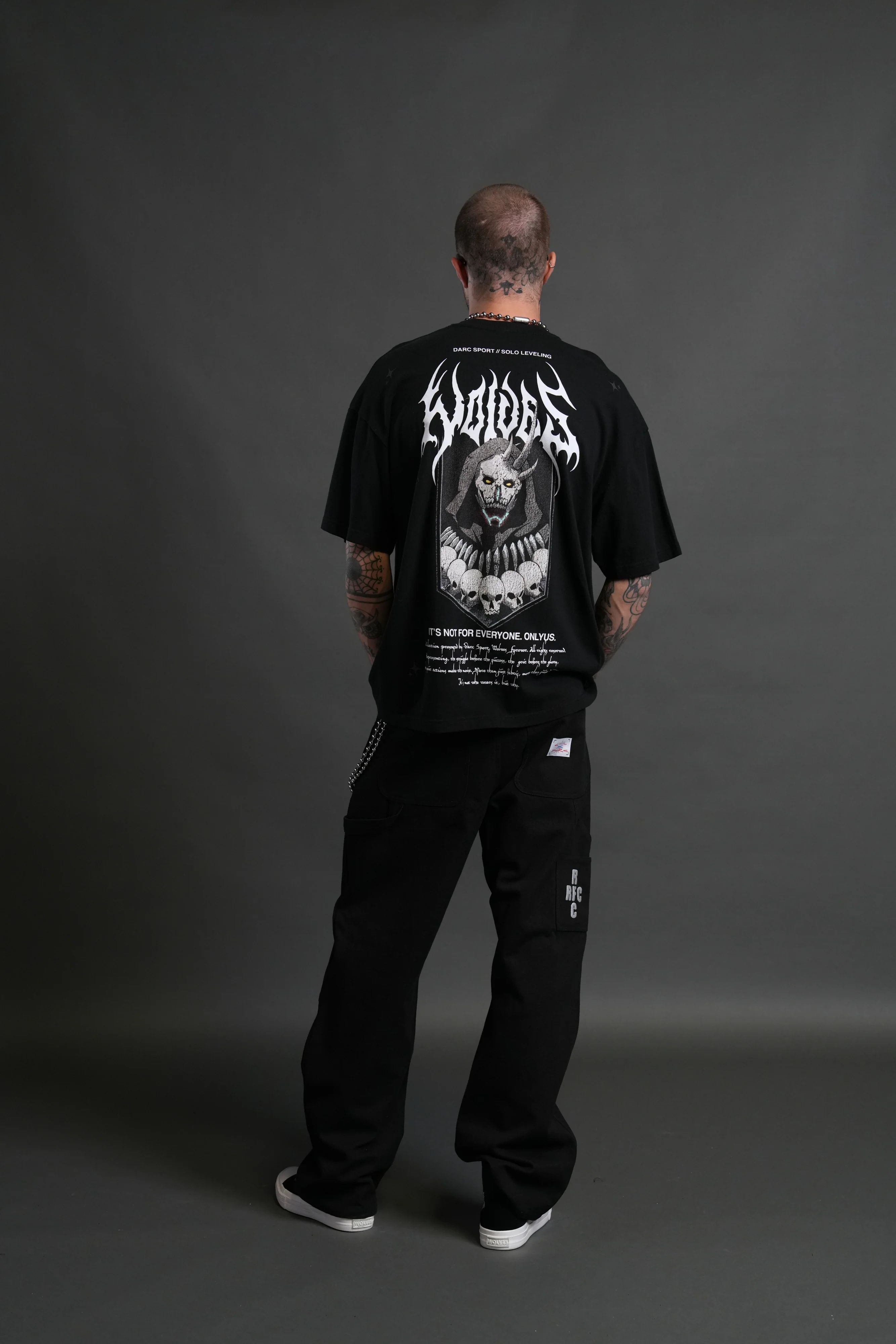 Shadow Shaman "Premium" Oversized Tee in Black - Image 6