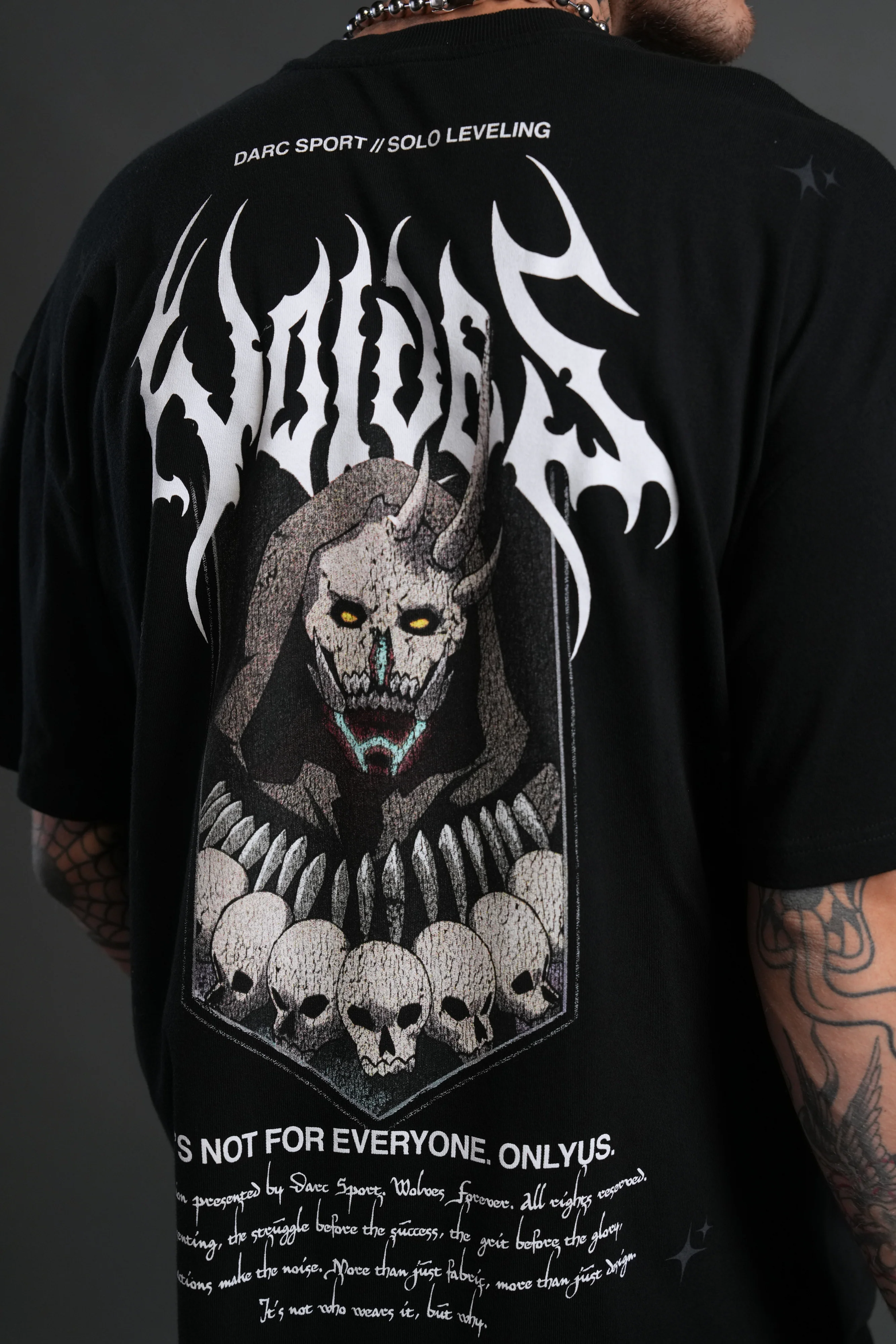 Shadow Shaman "Premium" Oversized Tee in Black - Image 8