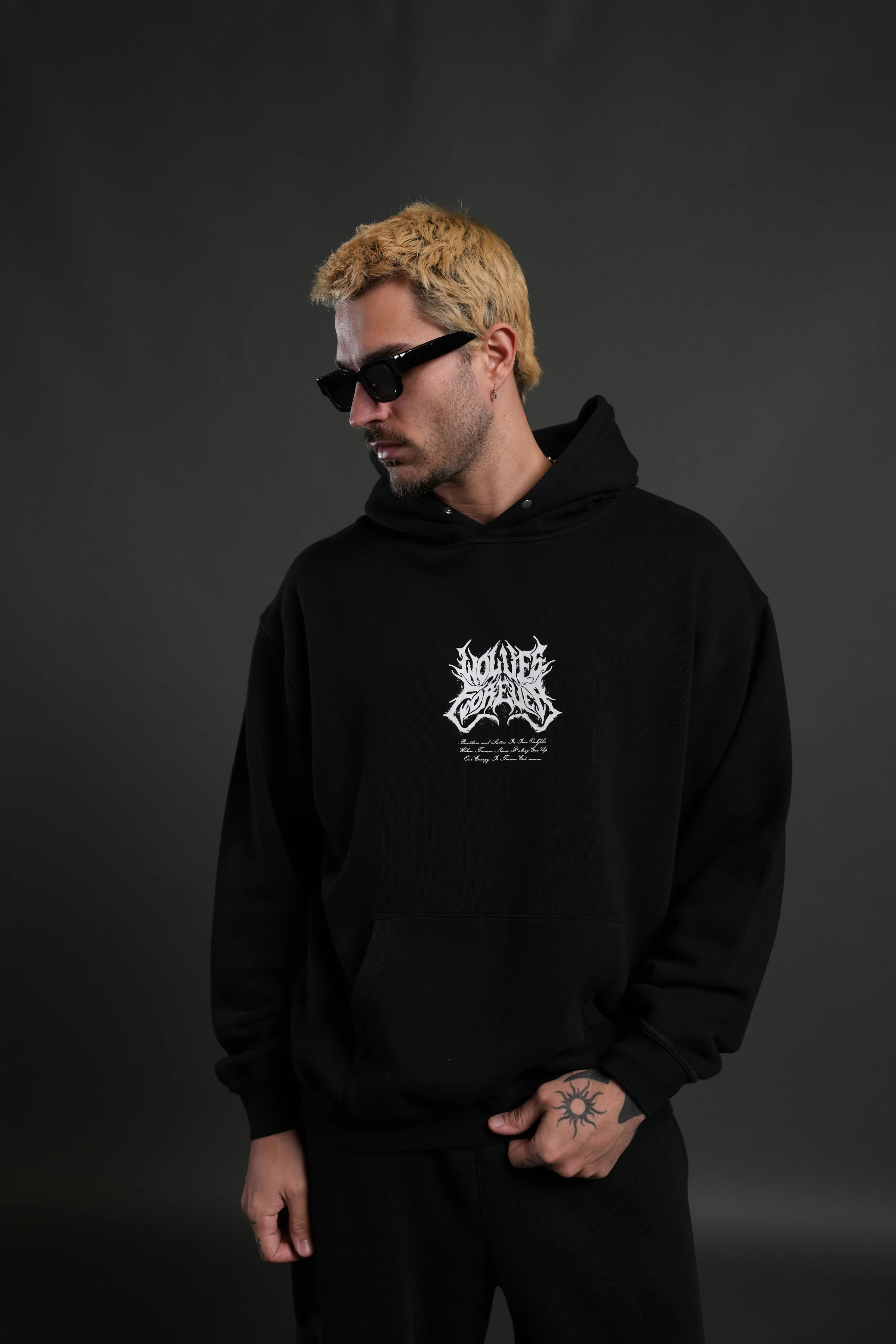 Sheer Loyalty "Pierce" Hoodie in Black - Image 2