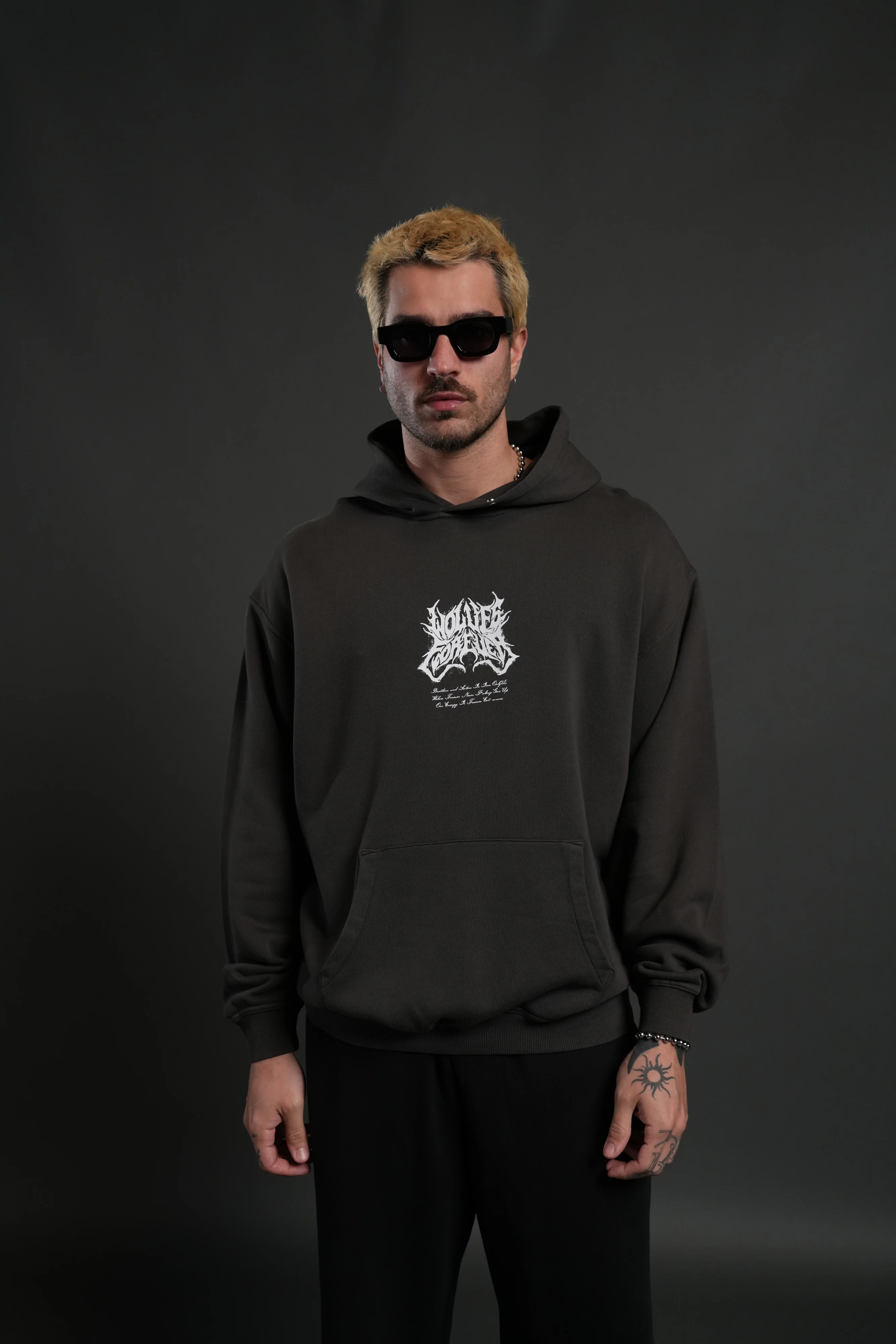 Sheer Loyalty "Pierce" Hoodie in Wolf Gray - Image 2