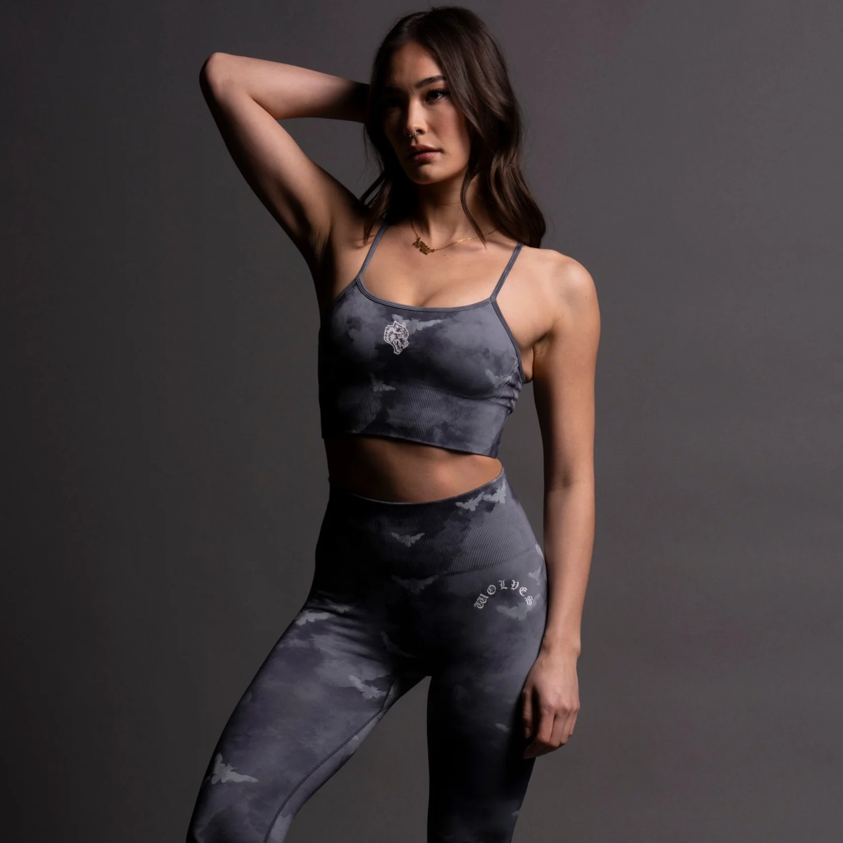 Single Wolf Chopper "Everson Seamless" Huxley Bra in Blue Lagoon Death Moth Ghost Clouds - Image 12
