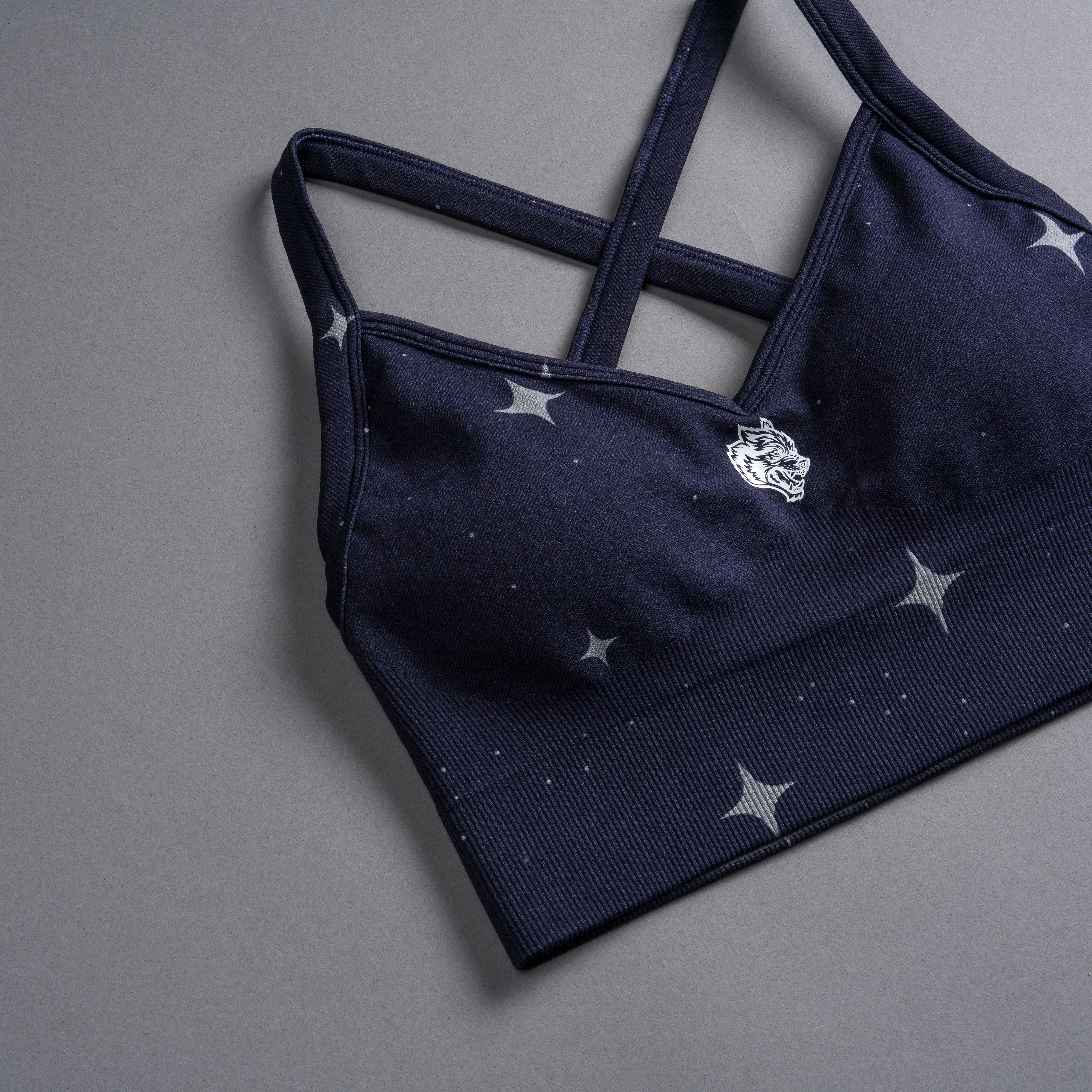Single Wolf "Everson Seamless" Sierra Bra in Gotham Blue Starry Night - Image 8