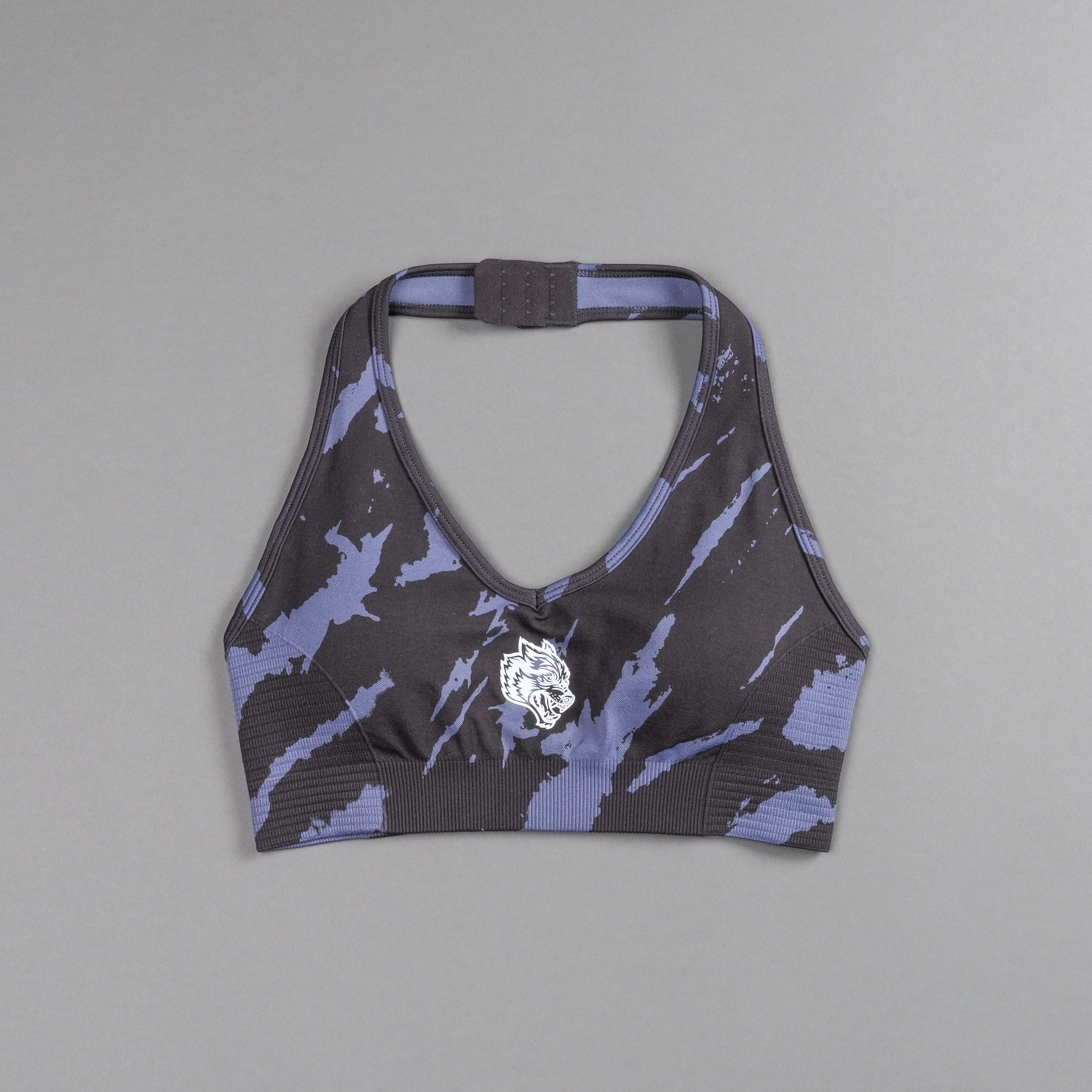Single Wolf "Everson Seamless" Valencourt Bra in Purple Stone Native Camo - Image 3
